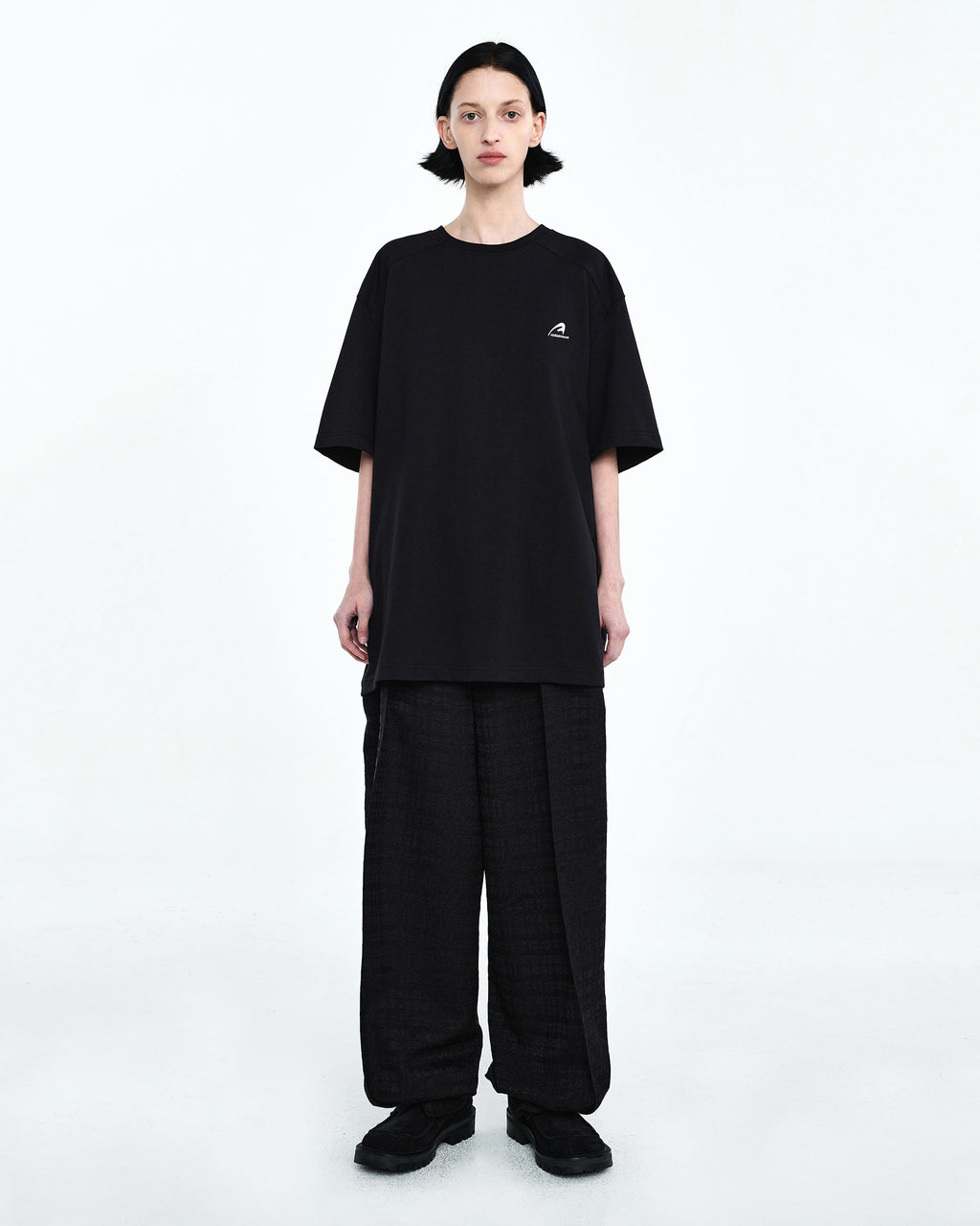 Ader Error - A-peec logo t-shirt (Noir) product image 3 | TRAB K-Fashion Australia