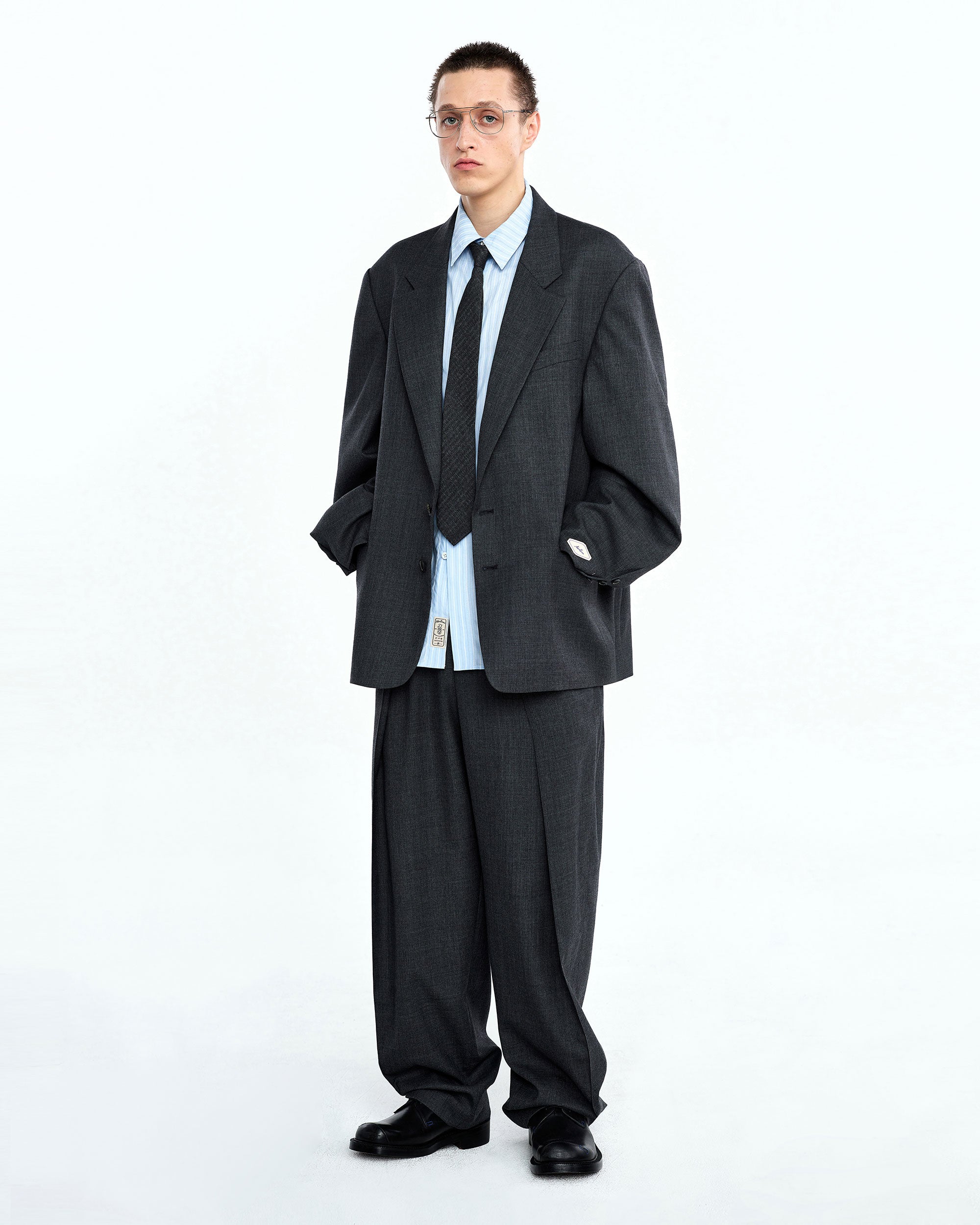 Ader Error - Fran blazer (Gray) product image 1 | TRAB K-Fashion Australia