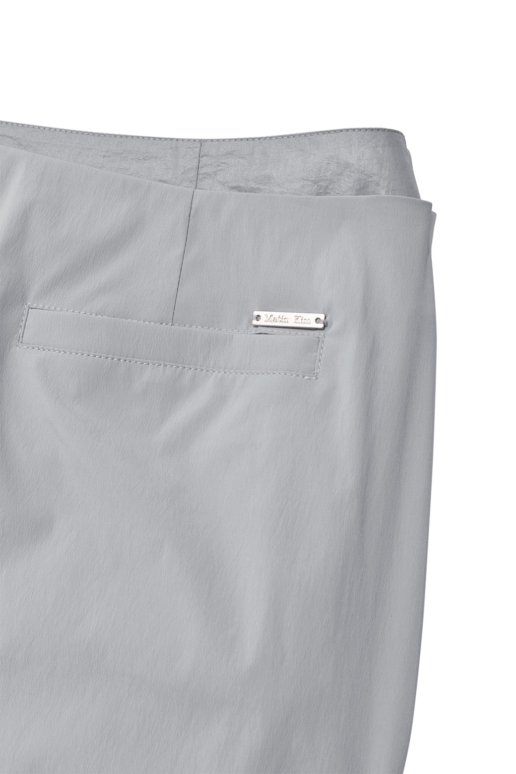 Matin Kim - Shirring Layered Maxi Skirt (Light Grey) product image 6 | TRAB K-Fashion Australia