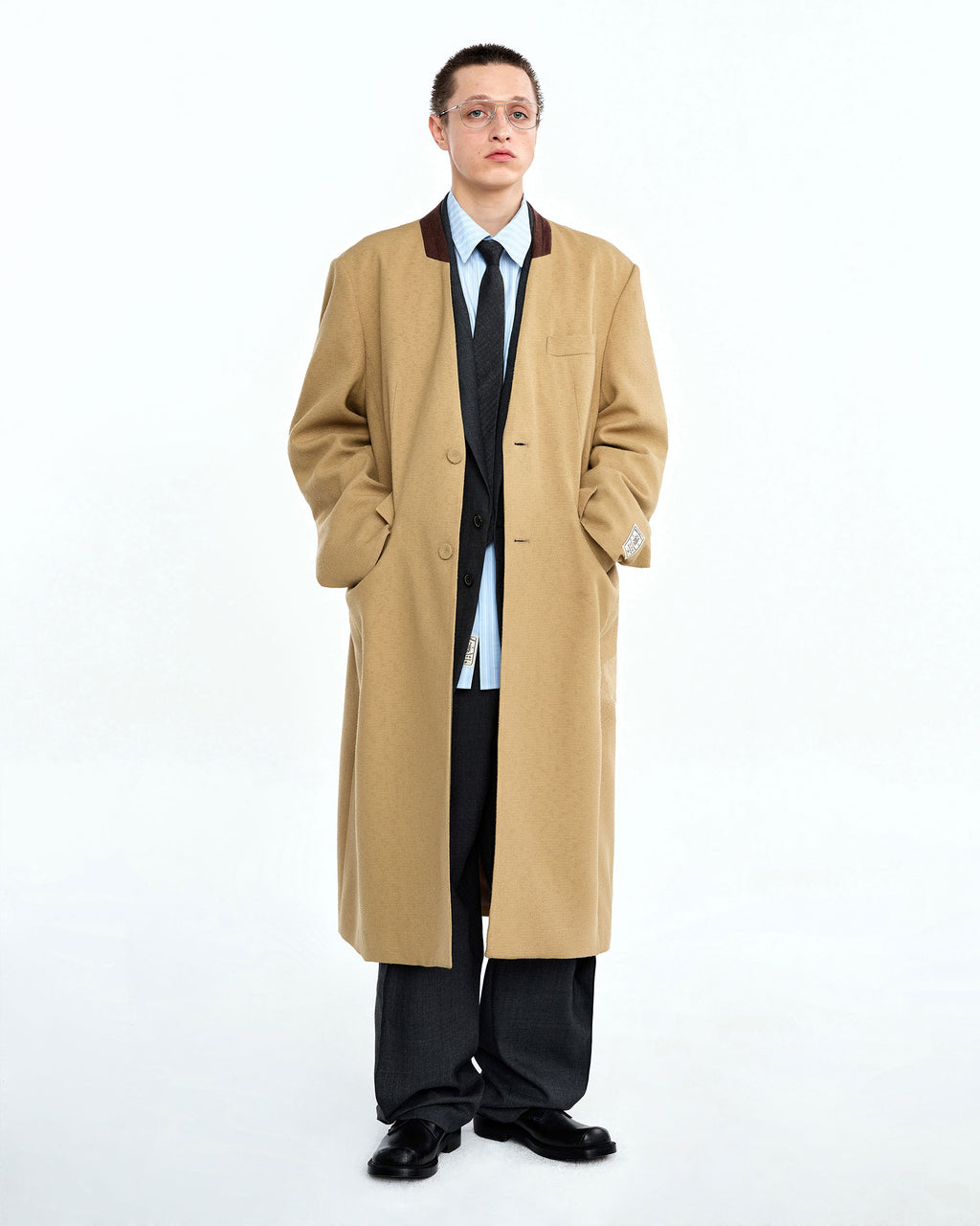 Ader Error - Nufe coat (Beige) product image 1 | TRAB K-Fashion Australia