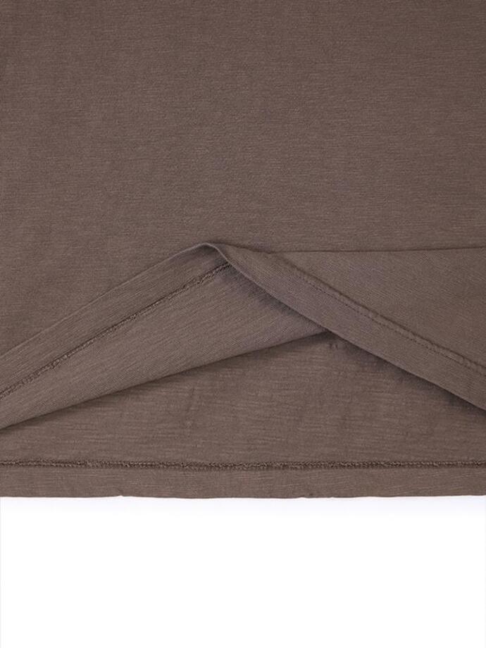 Art if acts - Garment Dyed Slub Pocket T-Shirt (Brown) product image 13 | TRAB K-Fashion Australia