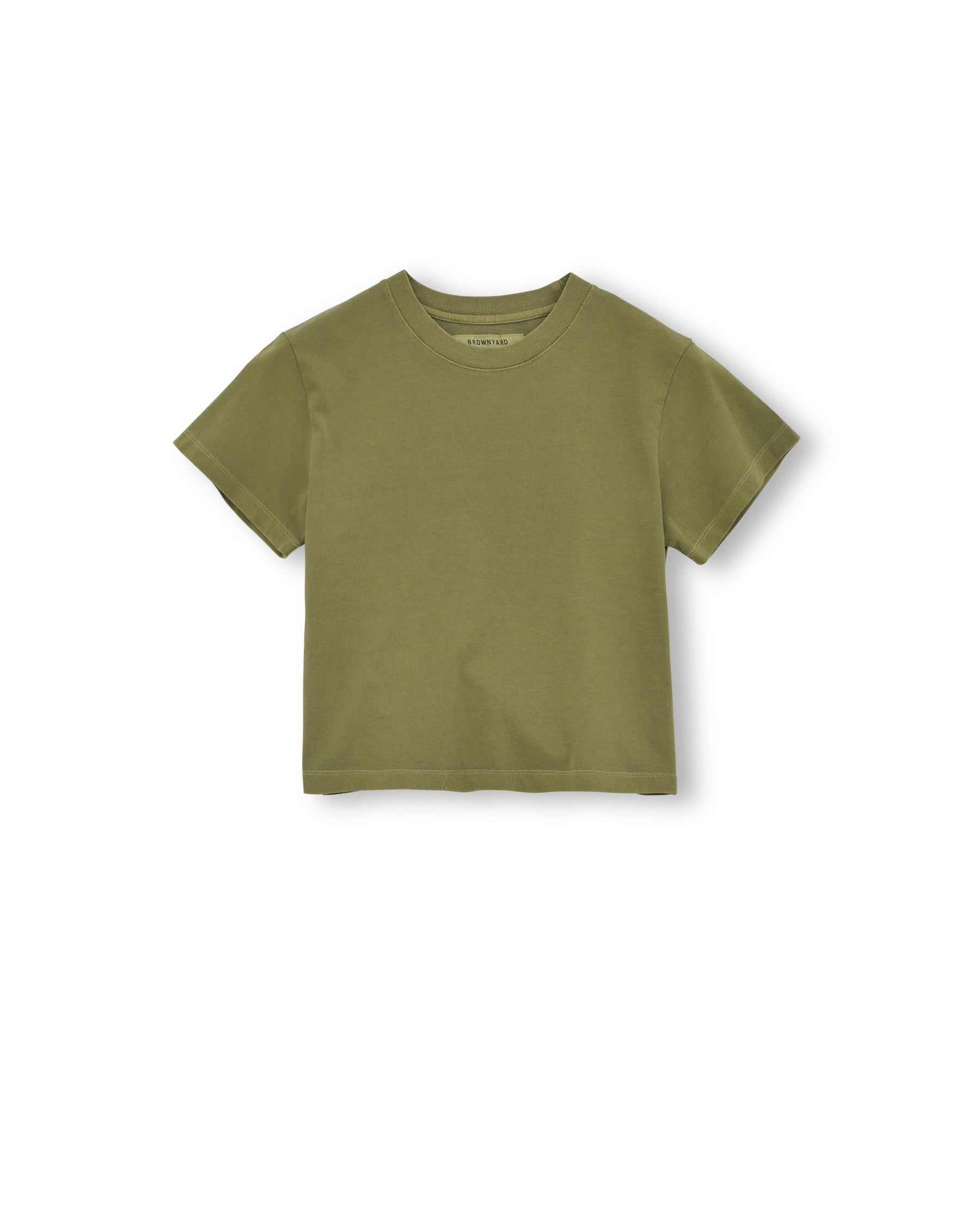 Brownyard - Washed Baby T Shirt (Washed Olive) product image 3 | TRAB K-Fashion Australia