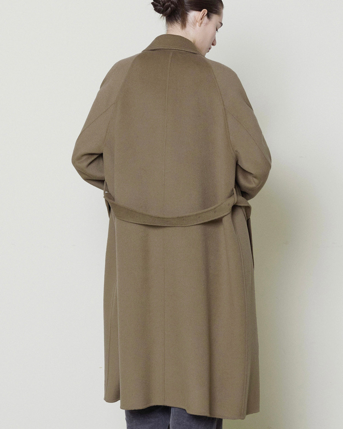 Brownyard - Handmade Belted Coat (Dark Beige) product image 4 | TRAB K-Fashion Australia