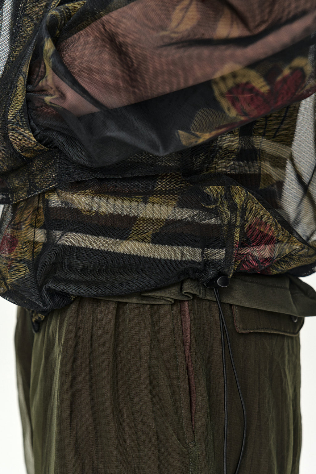 Andersson Bell - Flower Sheer Hoodie Jacket (Black) product image 6 | TRAB K-Fashion Australia