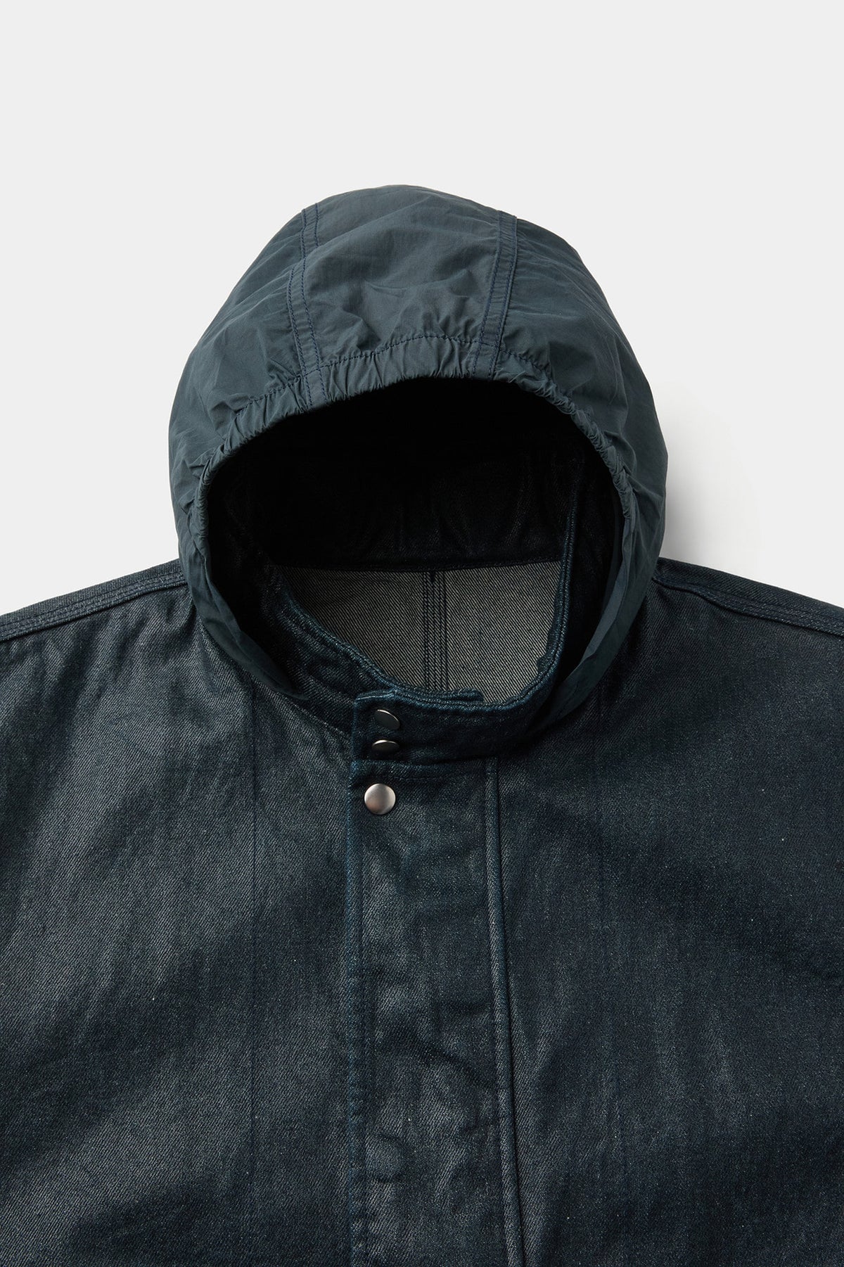 Coor - Coated Denim Stand Neck Jumper (Teel Blue) product image 6 | TRAB K-Fashion Australia