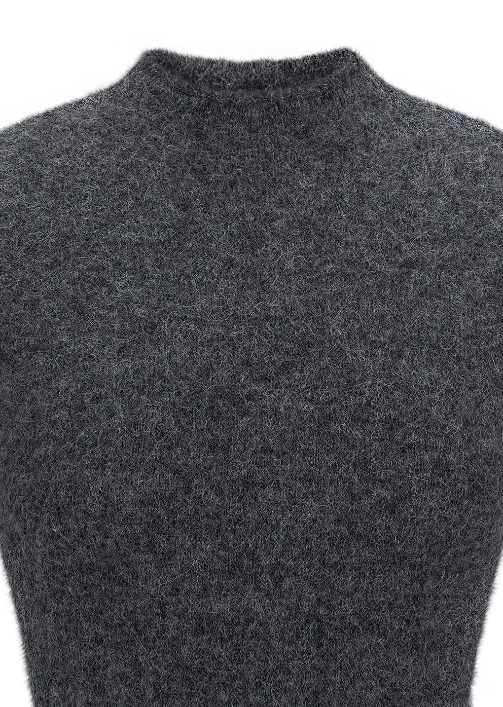 Amomento - wholegarment hairy knit top (Charcoal) product image 7 | TRAB K-Fashion Australia