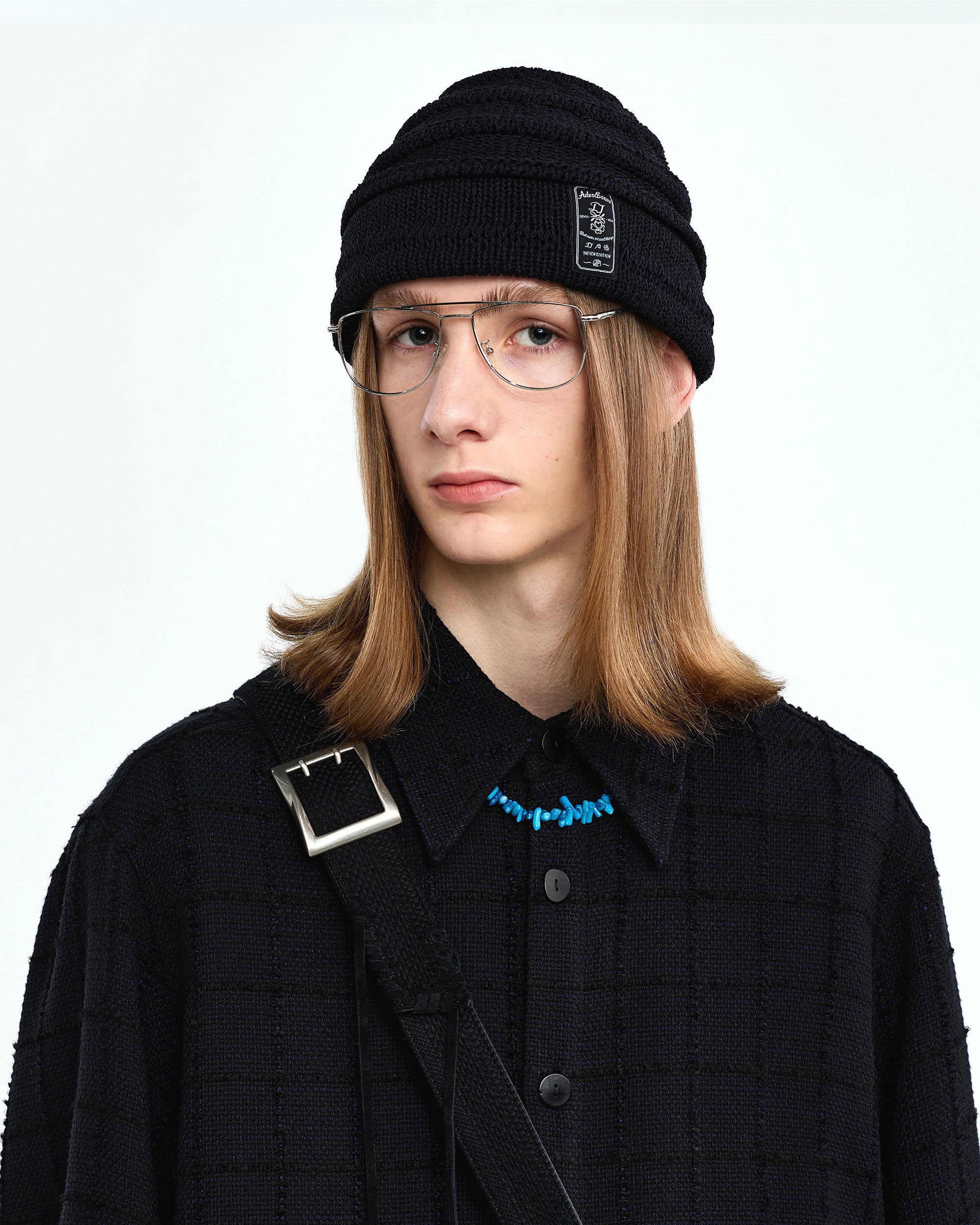 Ader Error - Montblanc beanie (Noir) product image 4 | TRAB K-Fashion Australia