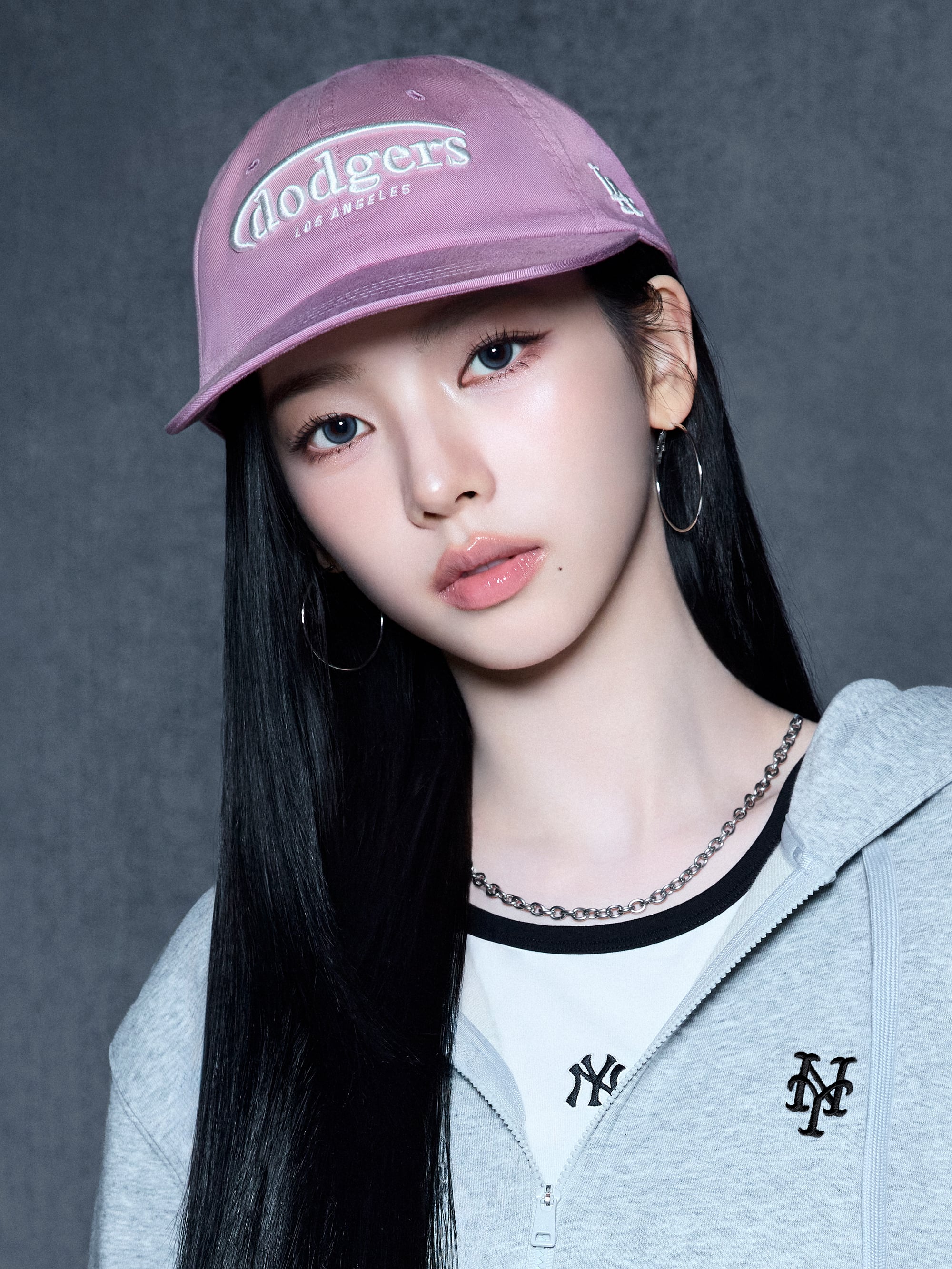 MLB Korea - MLB Vintage Washing Curve Logo Unstructured Ball Cap LA Dodgers (Pink) product image 1 | TRAB K-Fashion Australia