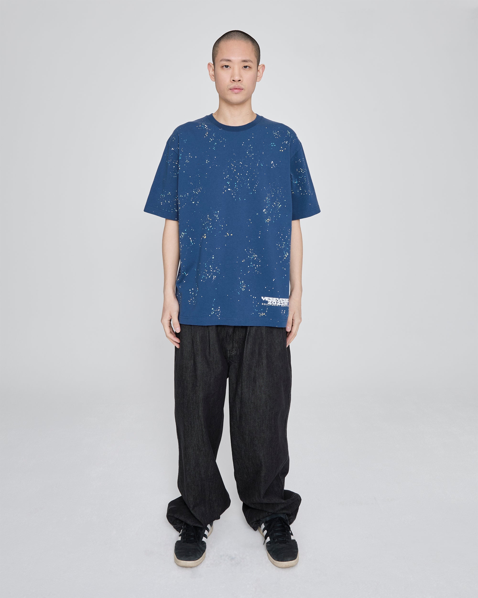yeseyesee - Y.E.S Multi Painted Tee (Cobalt Blue) product image 7 | TRAB K-Fashion Australia