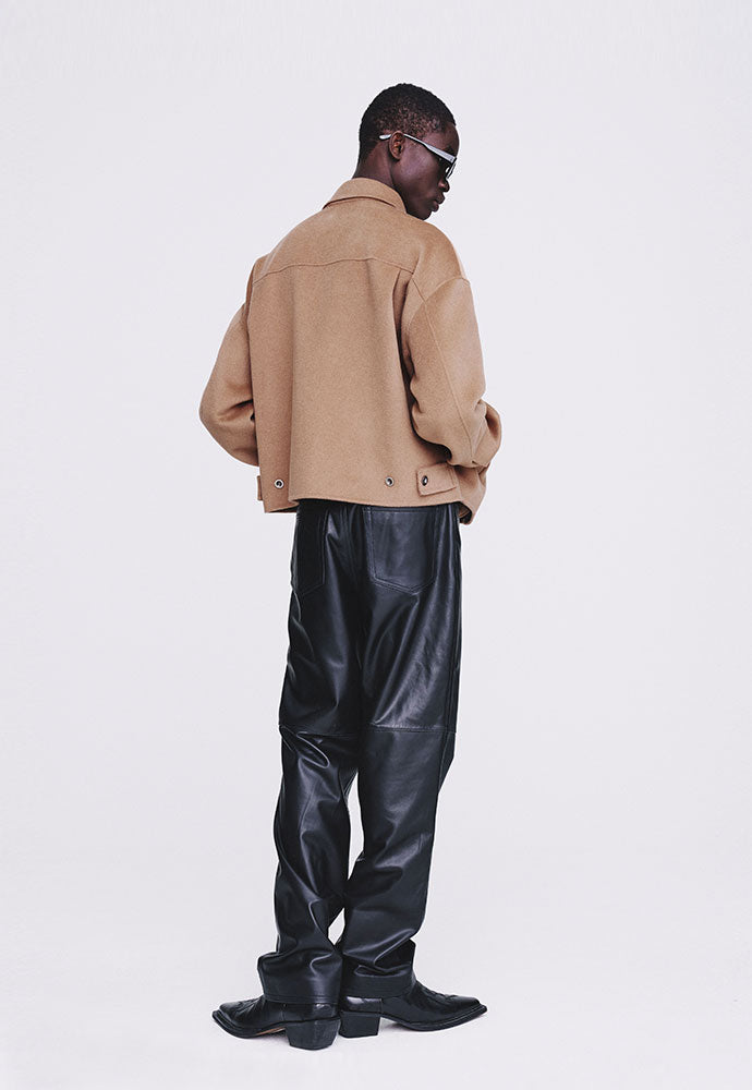 Tonywack - Handmade Cashmere Zipped Blouson Jacket (Camel) product image 5 | TRAB K-Fashion Australia