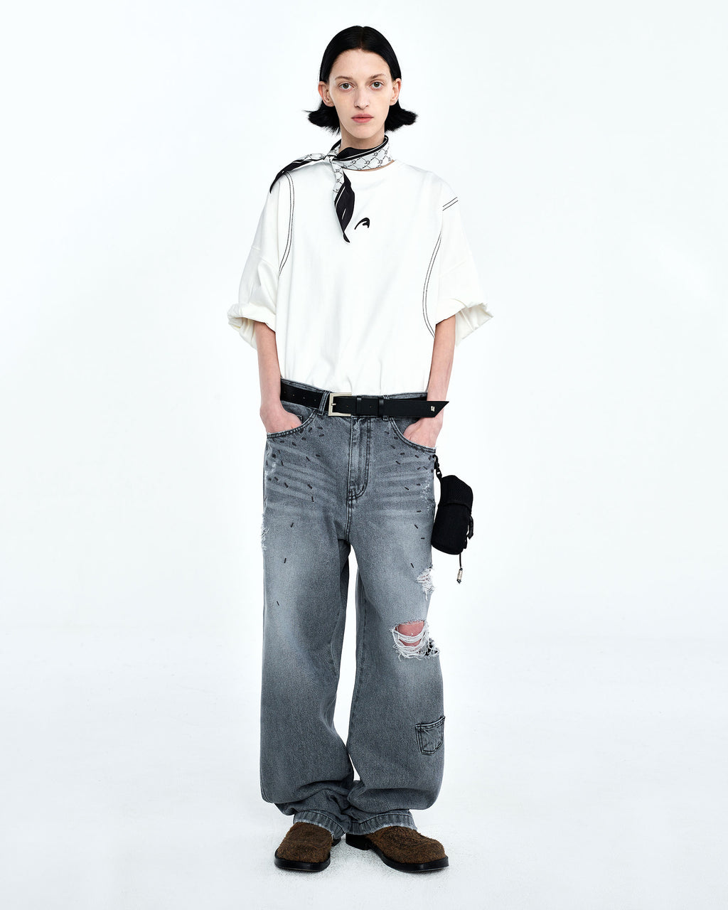 Ader Error - Bart jeans (Gray) product image 1 | TRAB K-Fashion Australia