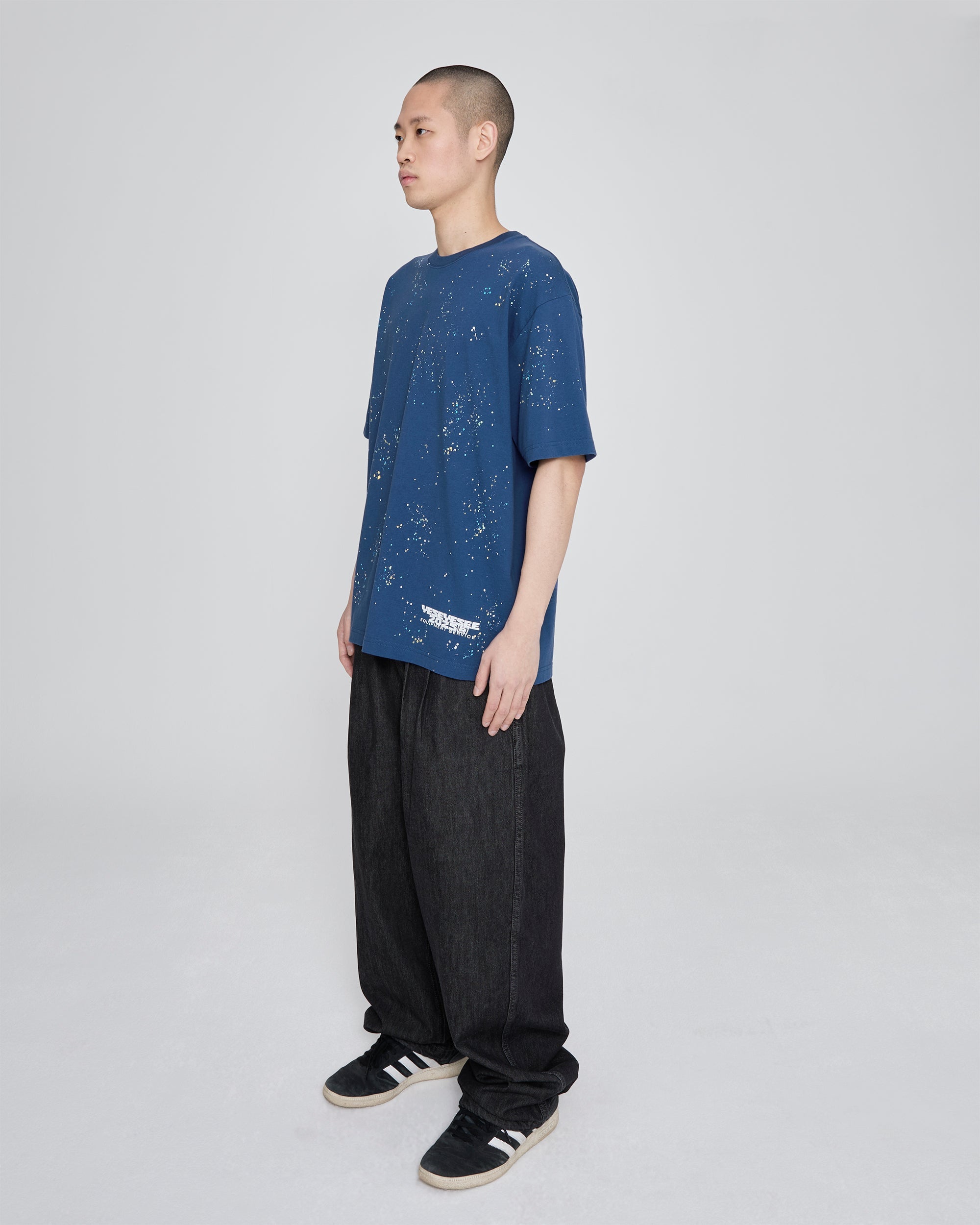 yeseyesee - Y.E.S Multi Painted Tee (Cobalt Blue) product image 8 | TRAB K-Fashion Australia