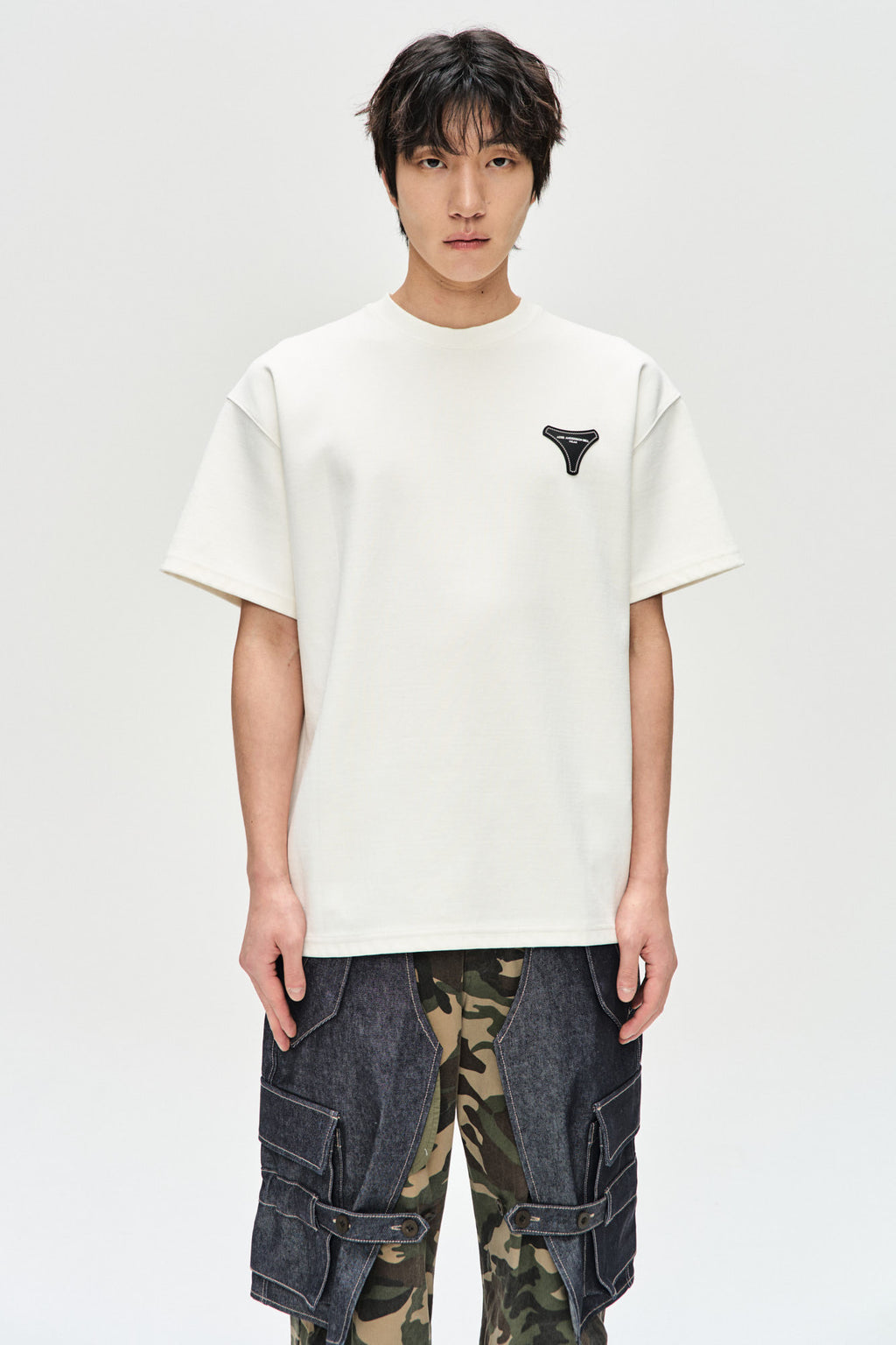 Andersson Bell - Unisex Stool Patch Logo T-Shirts (White) product image 3 | TRAB K-Fashion Australia