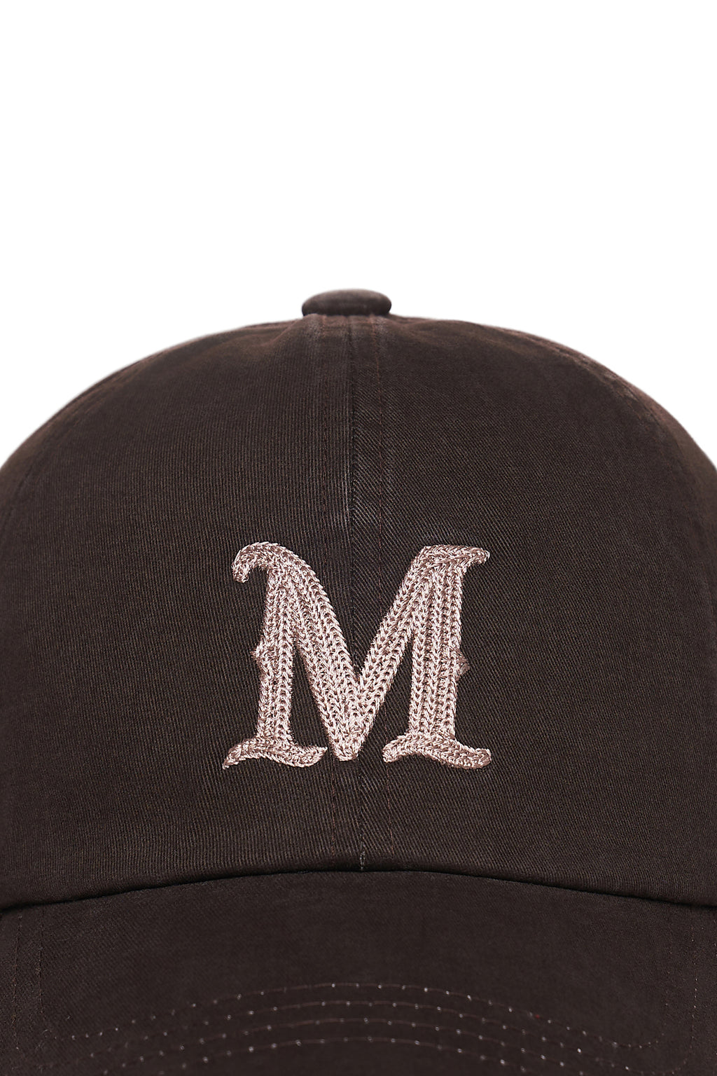 Matin Kim - Matin Initial Ball Cap (Brown) product image 4 | TRAB K-Fashion Australia