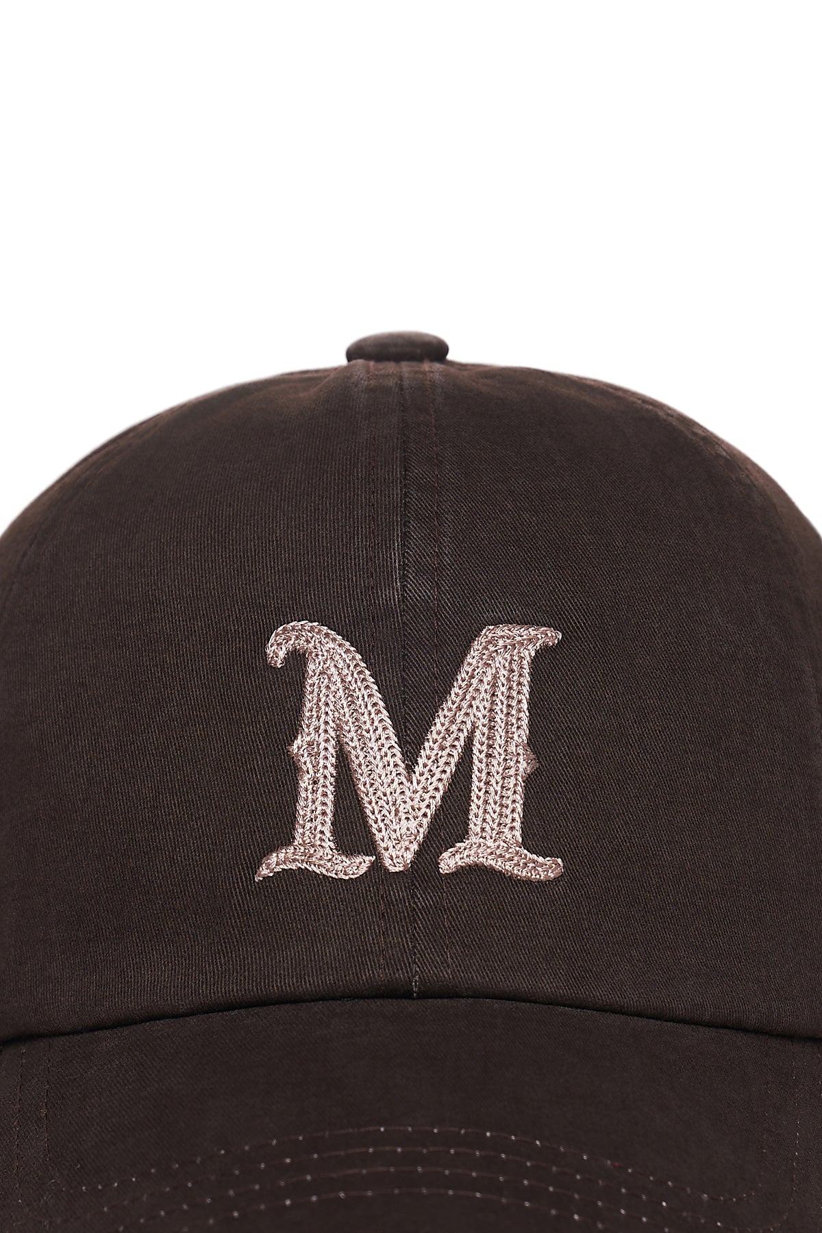 Matin Kim - Matin Initial Ball Cap (Brown) product image 4 | TRAB K-Fashion Australia
