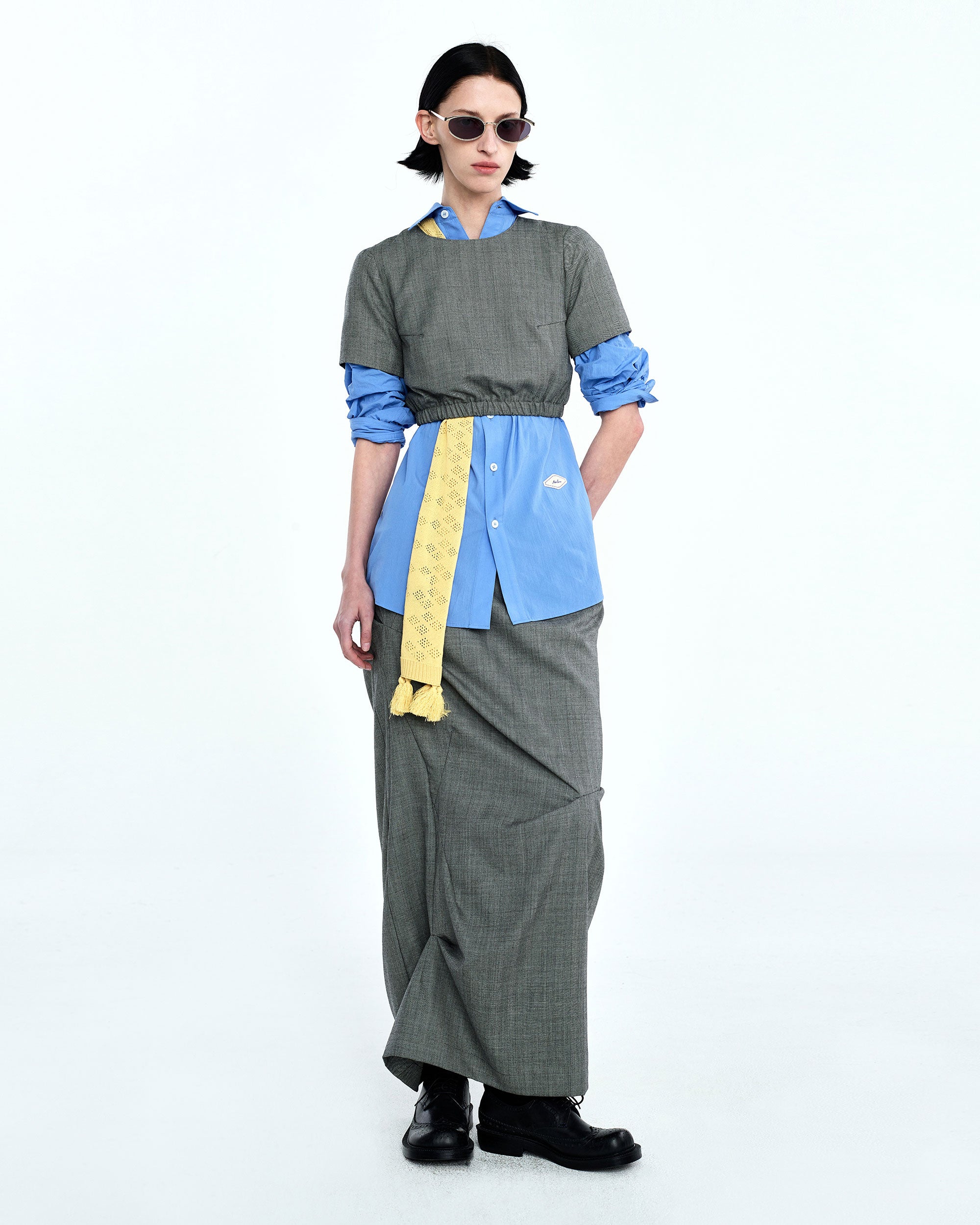 Ader Error - Vesinet long skirt (Gray) product image 1 | TRAB K-Fashion Australia