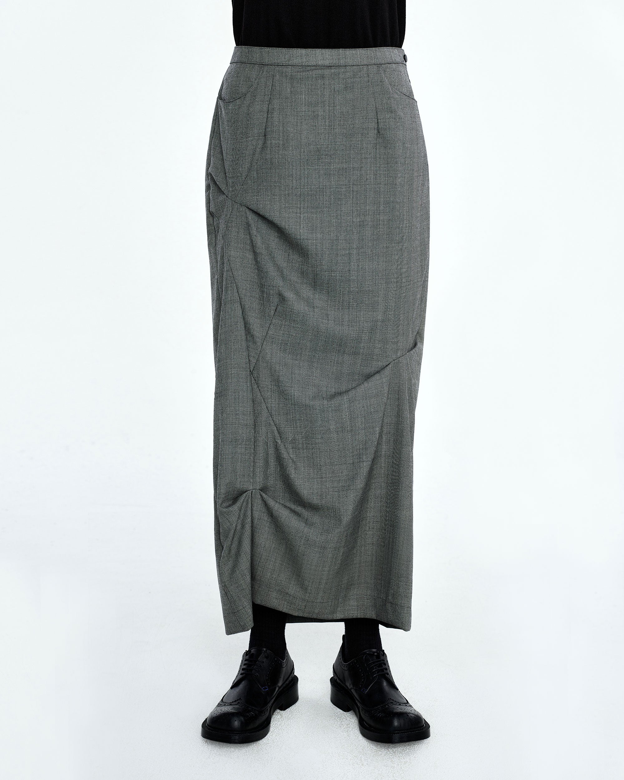 Ader Error - Vesinet long skirt (Gray) product image 2 | TRAB K-Fashion Australia