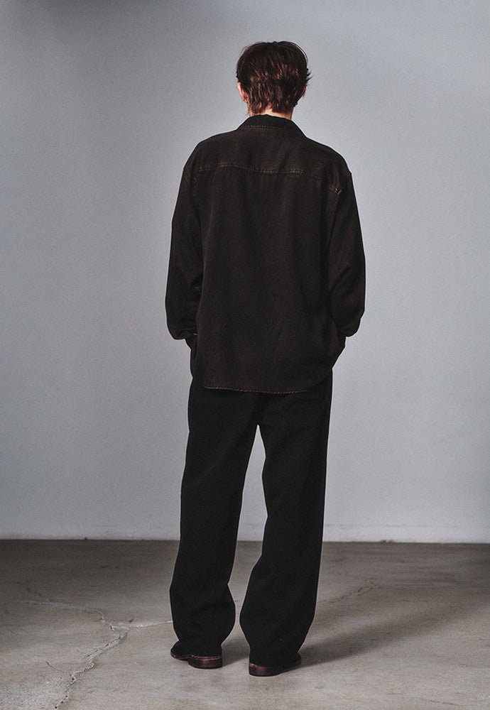 Art if acts - Tencel Two Pocket Shirt (Faded Black) product image 3 | TRAB K-Fashion Australia
