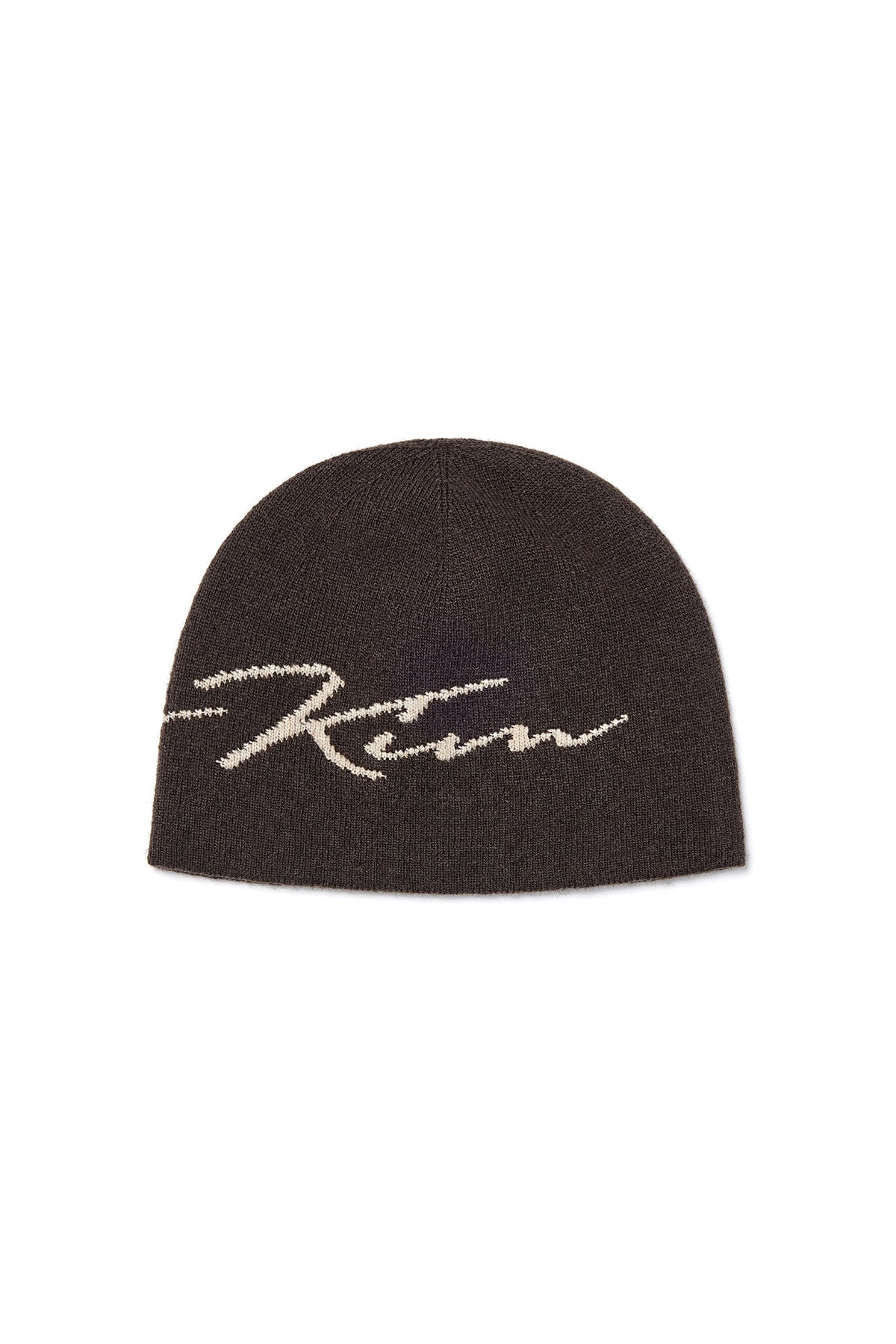 Matin Kim - Matin Logo Script Beanie (Brown) product image 5 | TRAB K-Fashion Australia