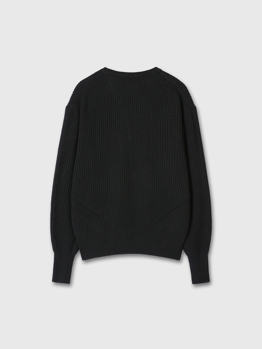 Tonywack - Merino Wool V-Neck Oversized Sweater (Black) product image 9 | TRAB K-Fashion Australia