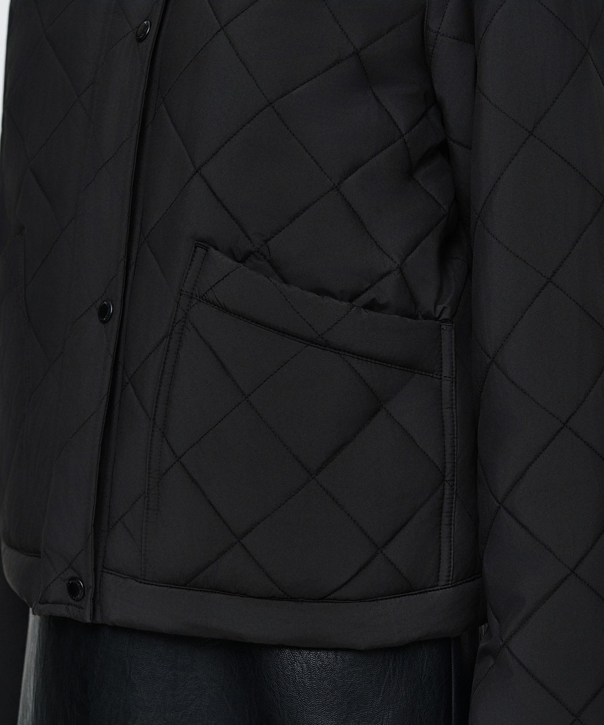 Marithe & Francois Girbaud - Collar Padded Jacket (Black) product image 5 | TRAB K-Fashion Australia
