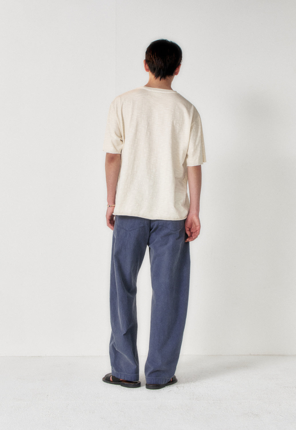Art if acts - Garment Dyed Curved Fatigue Trousers (French Blue) product image 3 | TRAB K-Fashion Australia