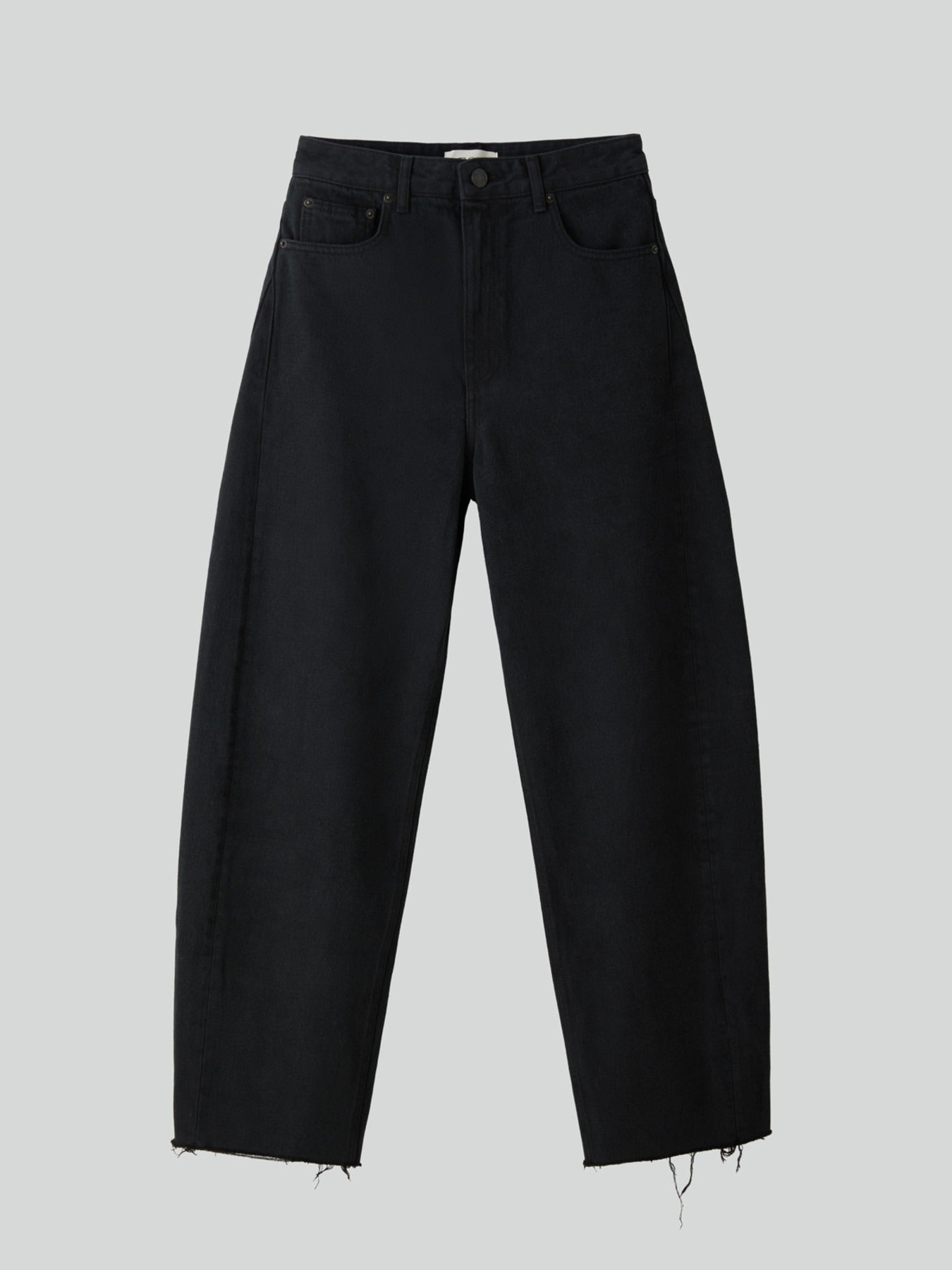 Recto - 90S High-Rise Curved Leg Jeans (Black) product image 1 | TRAB K-Fashion Australia