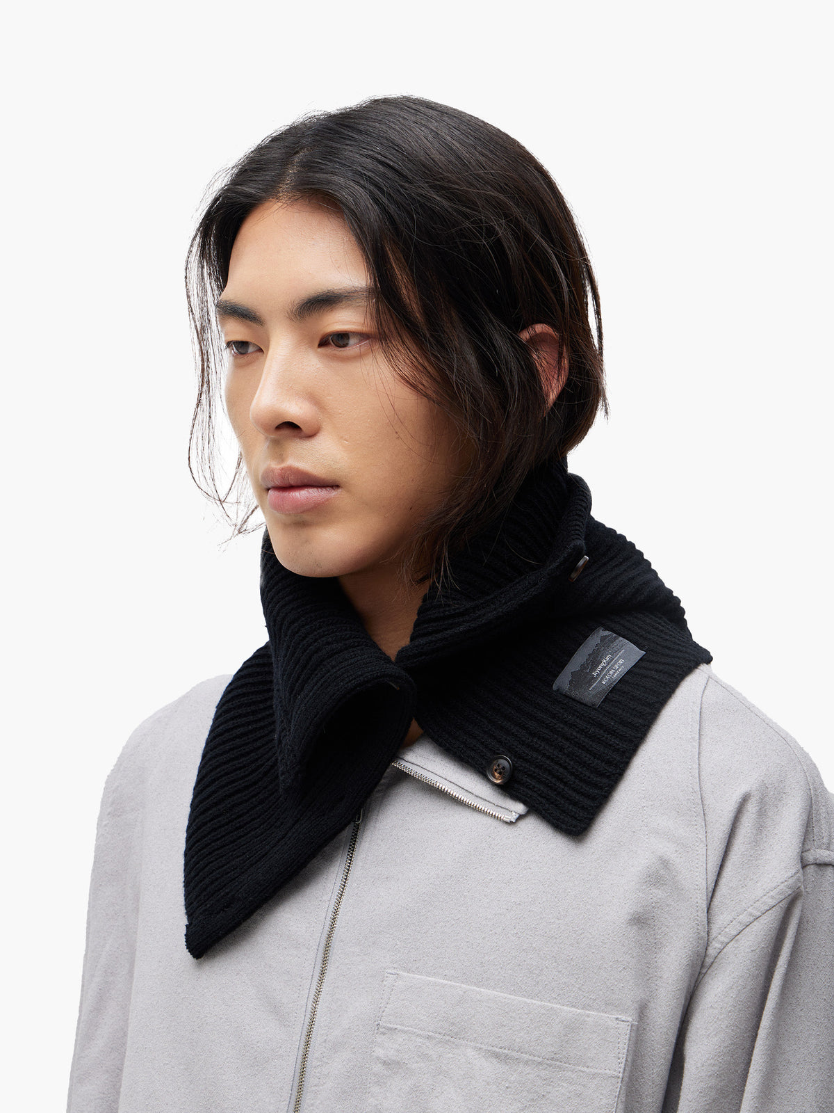 Jiyong Kim - Button Closure Balaclava (Black) product image 2 | TRAB K-Fashion Australia