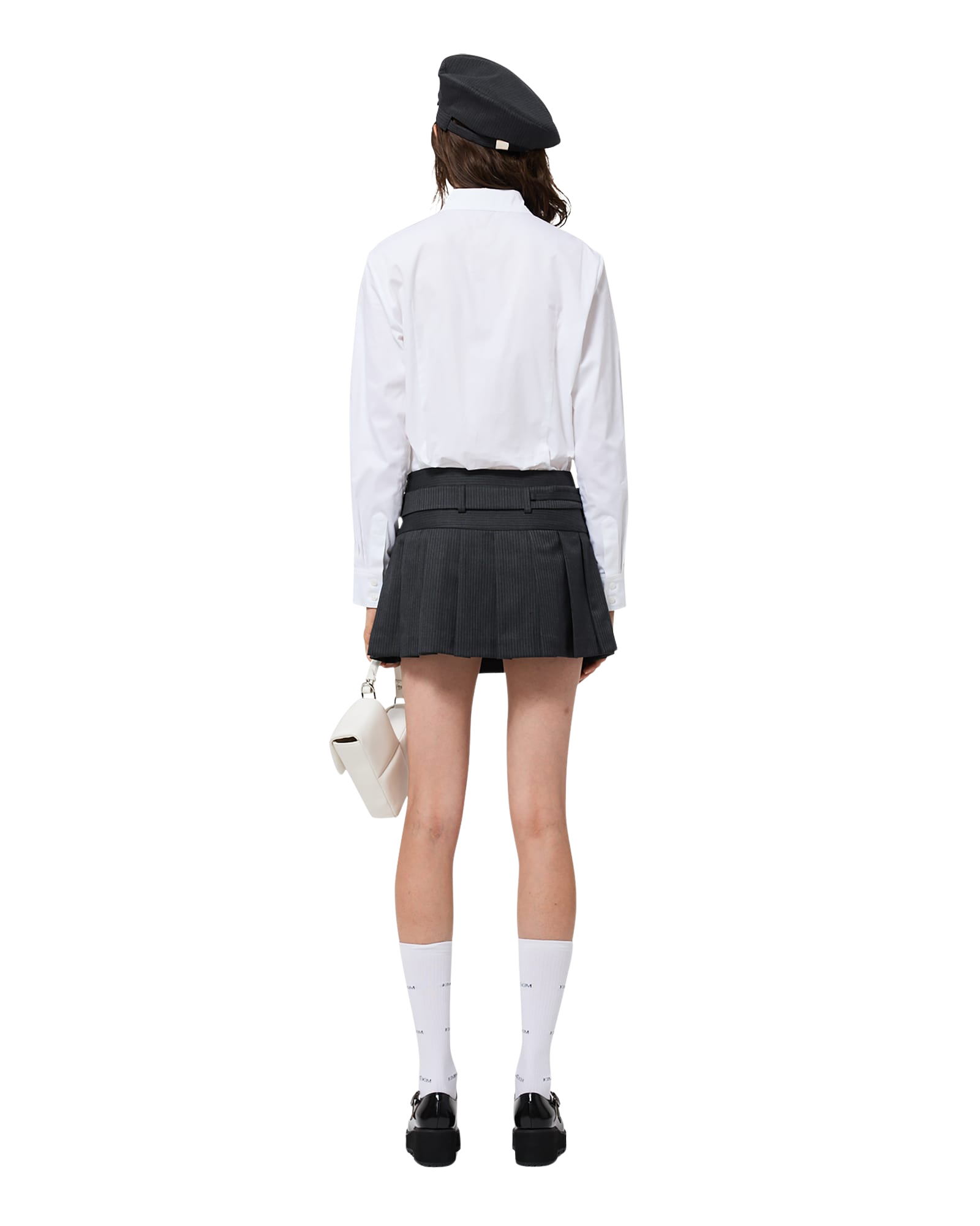 Kimhe Kim - Belted Mini Skirt (Grey) product image 8 | TRAB K-Fashion Australia
