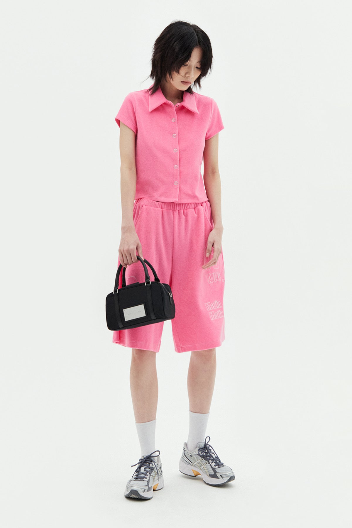 Matin Kim - Baby Sporty Tote Bag (Black) product image 7 | TRAB K-Fashion Australia