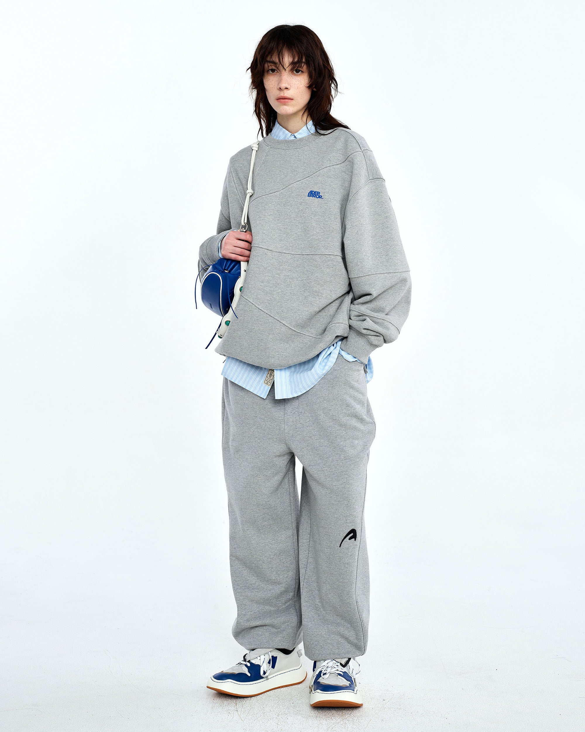 Ader Error - A-peec logo sweatpants (Gray) product image 1 | TRAB K-Fashion Australia