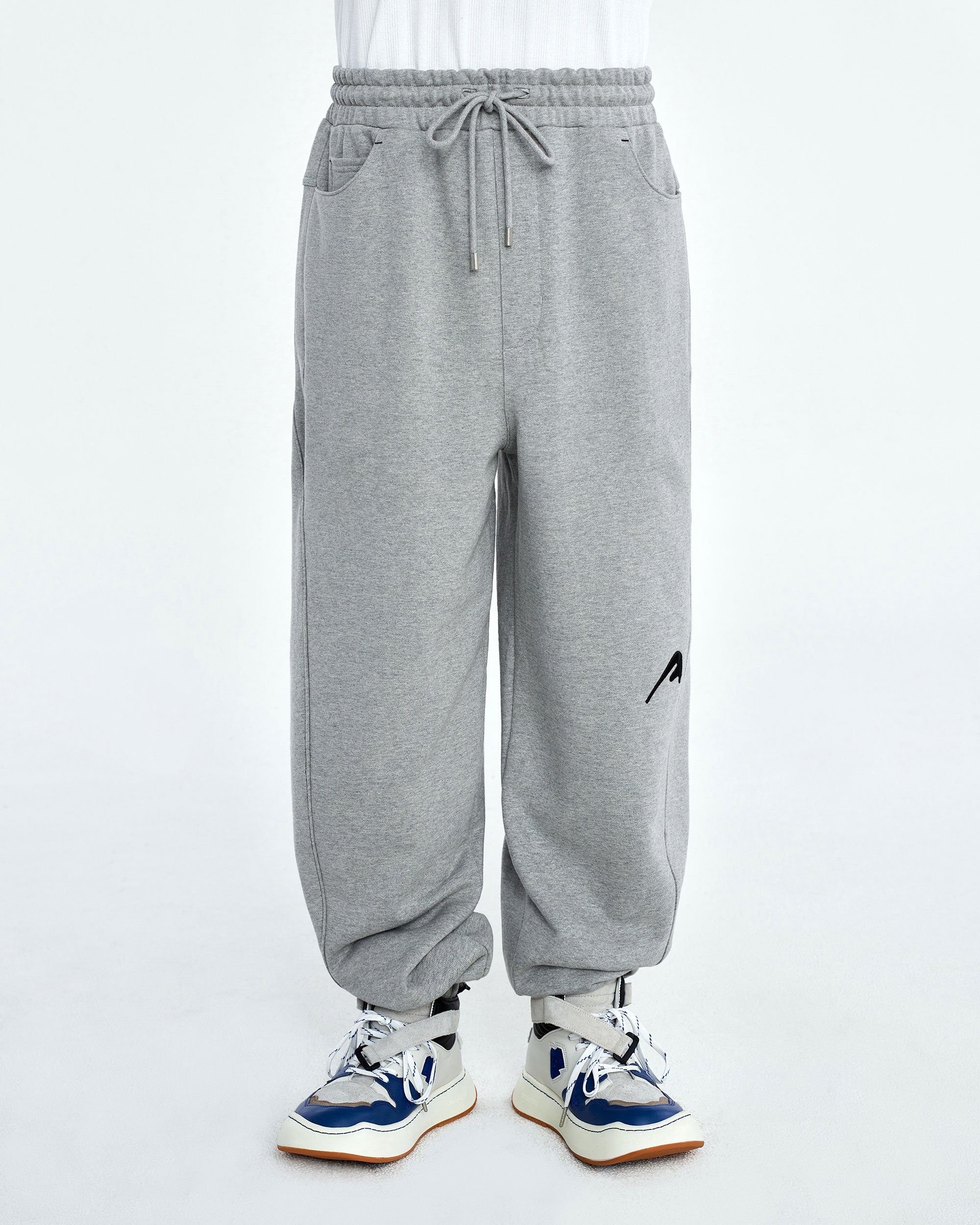 Ader Error - A-peec logo sweatpants (Gray) product image 3 | TRAB K-Fashion Australia