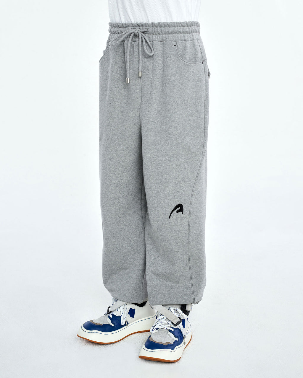 Ader Error - A-peec logo sweatpants (Gray) product image 4 | TRAB K-Fashion Australia