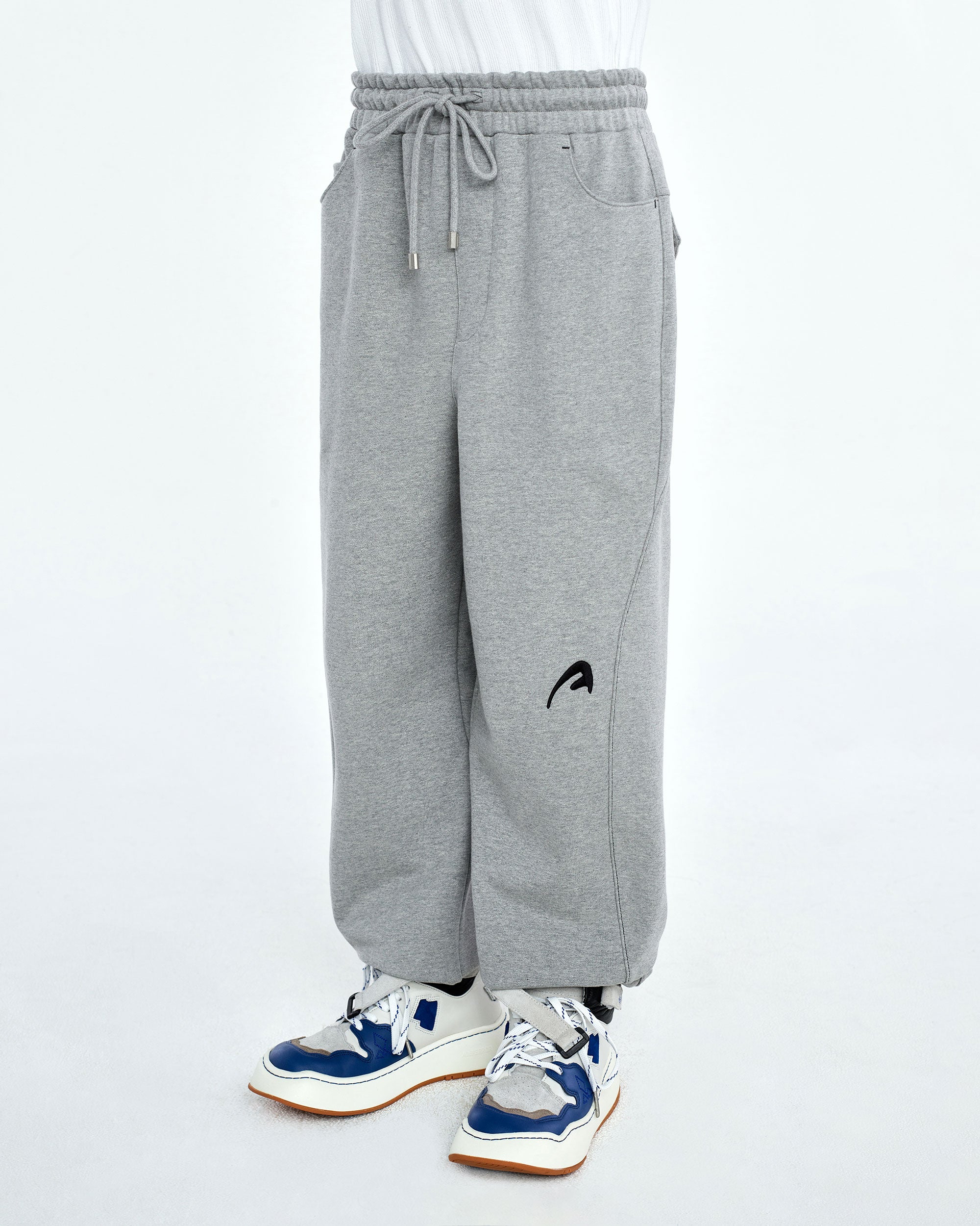 Ader Error - A-peec logo sweatpants (Gray) product image 4 | TRAB K-Fashion Australia