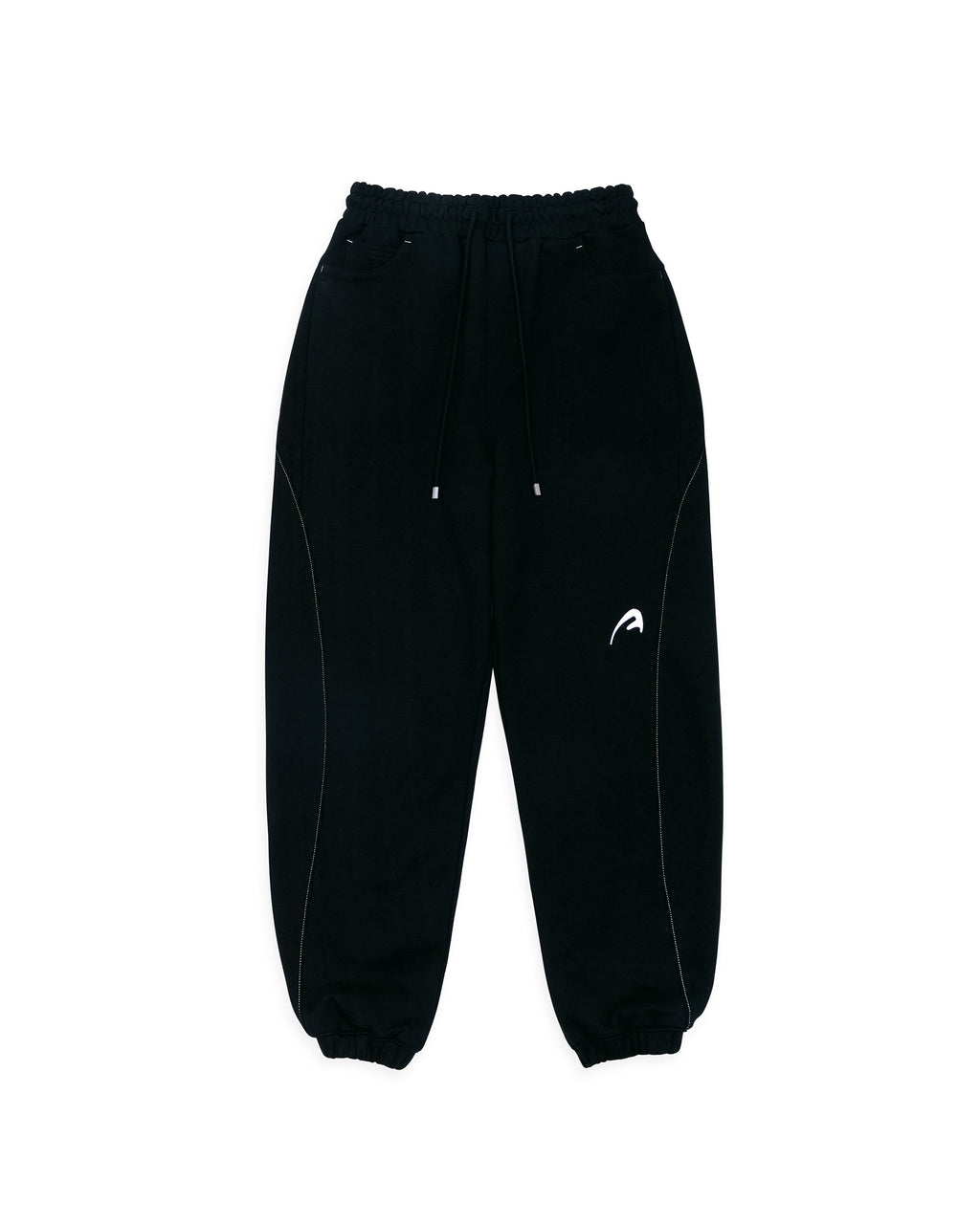 Ader Error - A-peec logo sweatpants (Noir) product image 10 | TRAB K-Fashion Australia