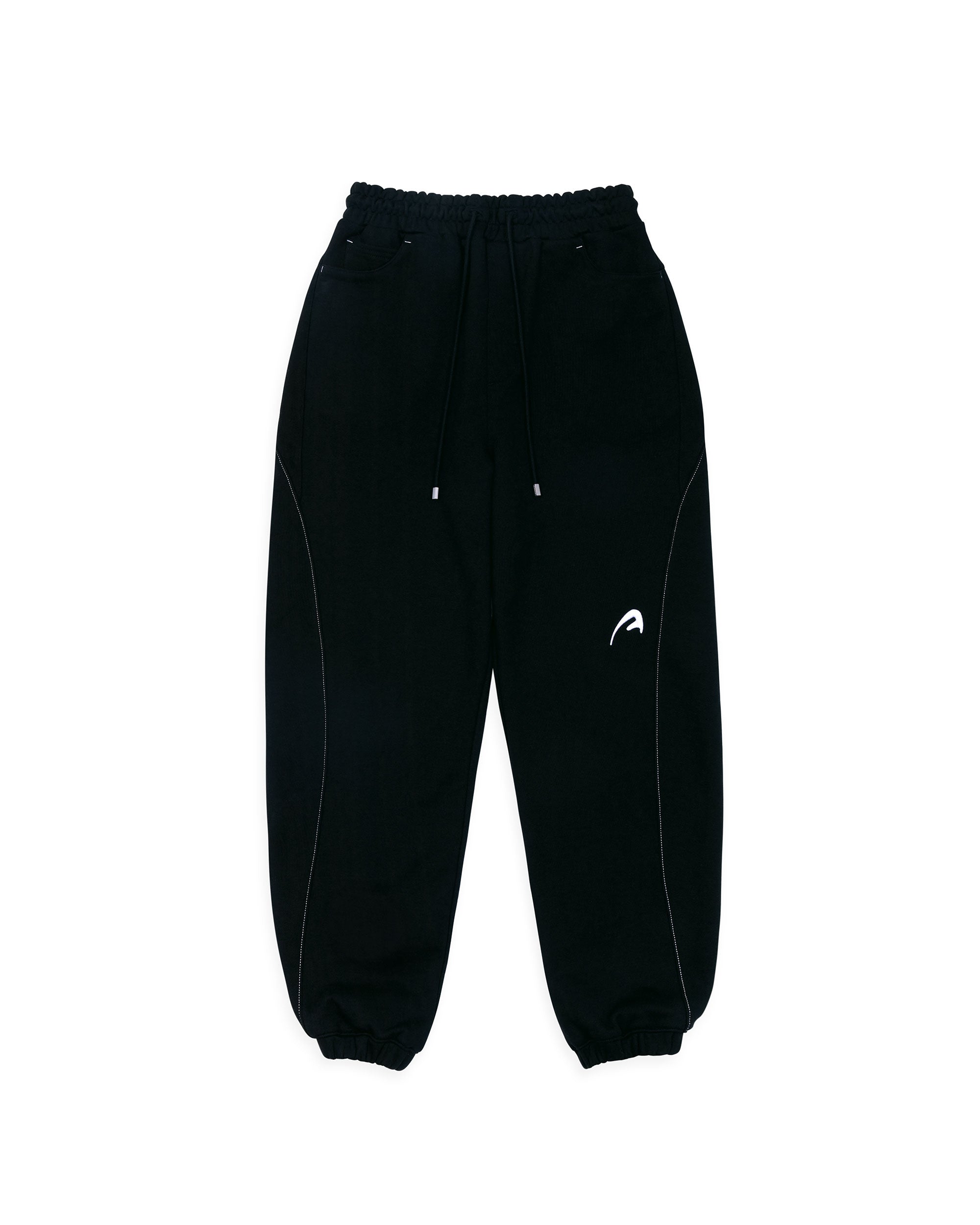 Ader Error - A-peec logo sweatpants (Noir) product image 10 | TRAB K-Fashion Australia