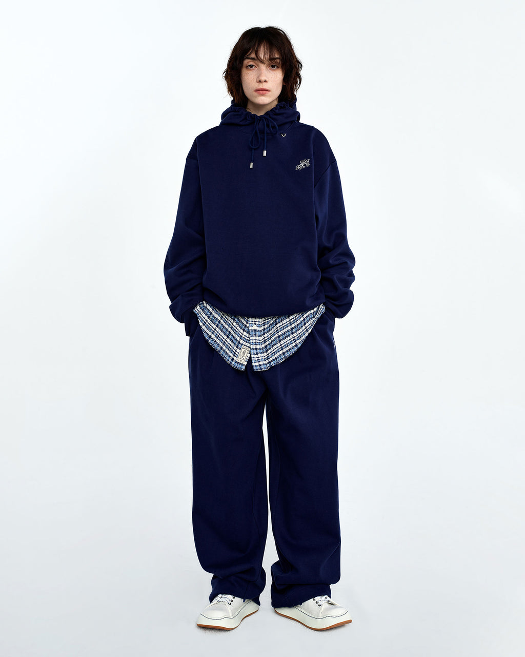Ader Error - Samon sweatpants (Navy) product image 1 | TRAB K-Fashion Australia