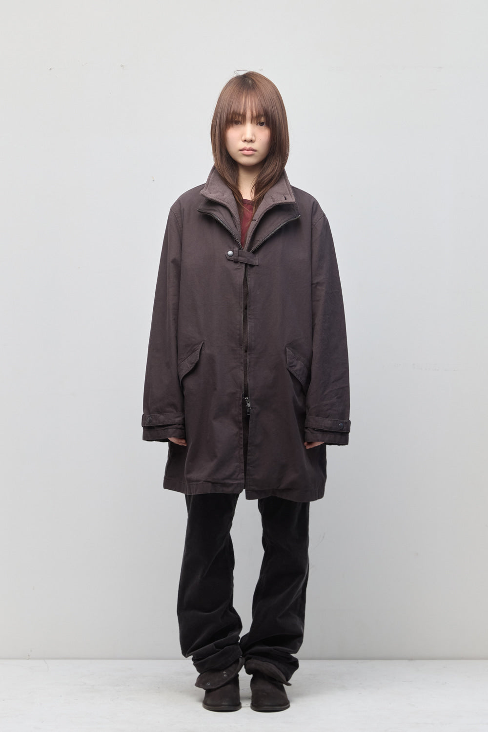 Hatchingroom - Layer Parka (Purple Brown) product image 11 | TRAB K-Fashion Australia
