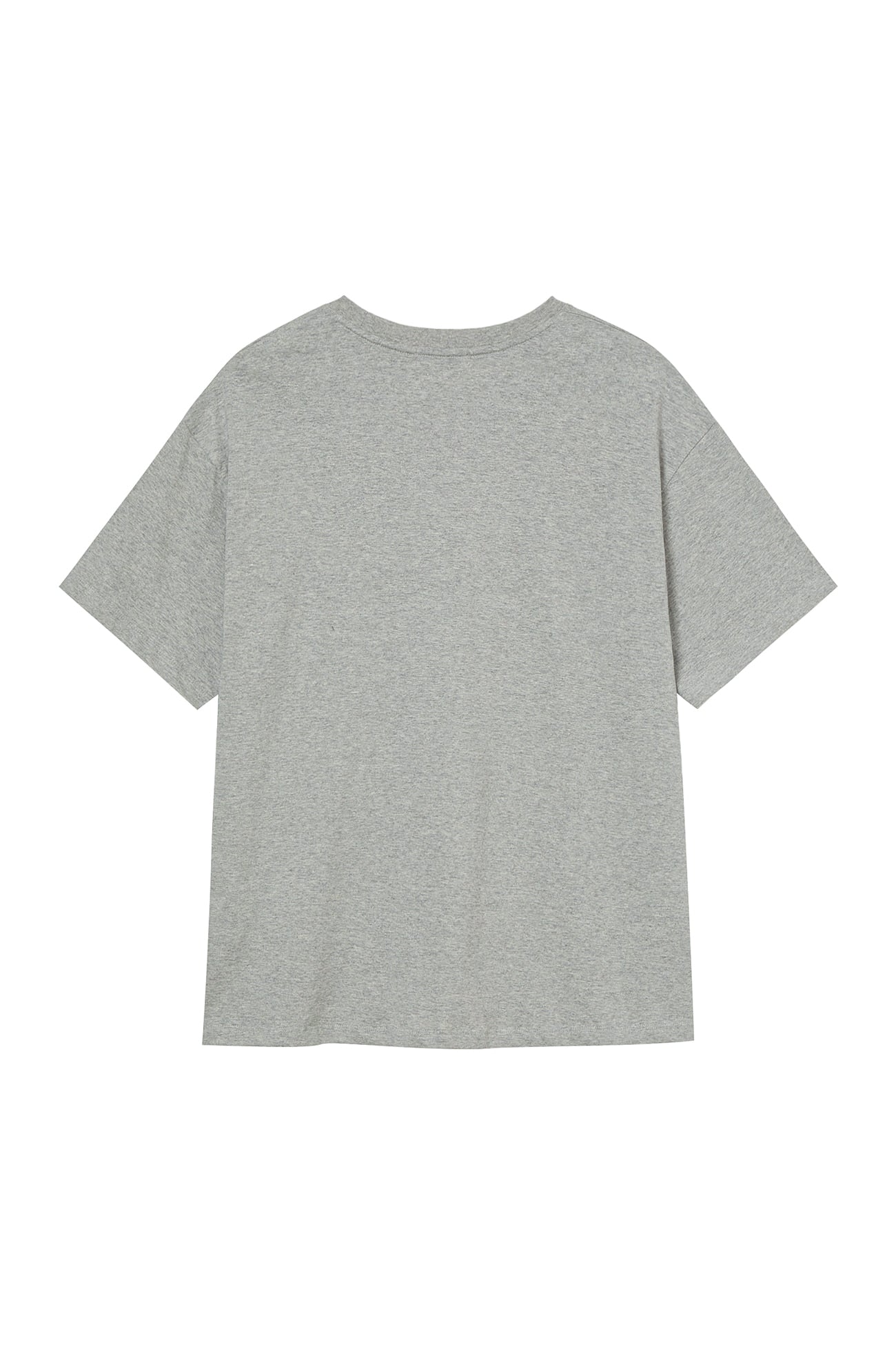 Deinet - Application Stitch T-Shirt (Melange Grey) product image 10 | TRAB K-Fashion Australia