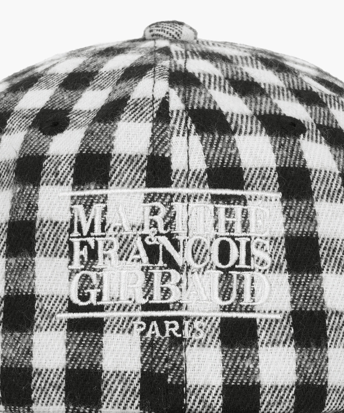 Marithe & Francois Girbaud - Small Classic Logo Check Flat Brim Cap (Black) product image 3 | TRAB K-Fashion Australia