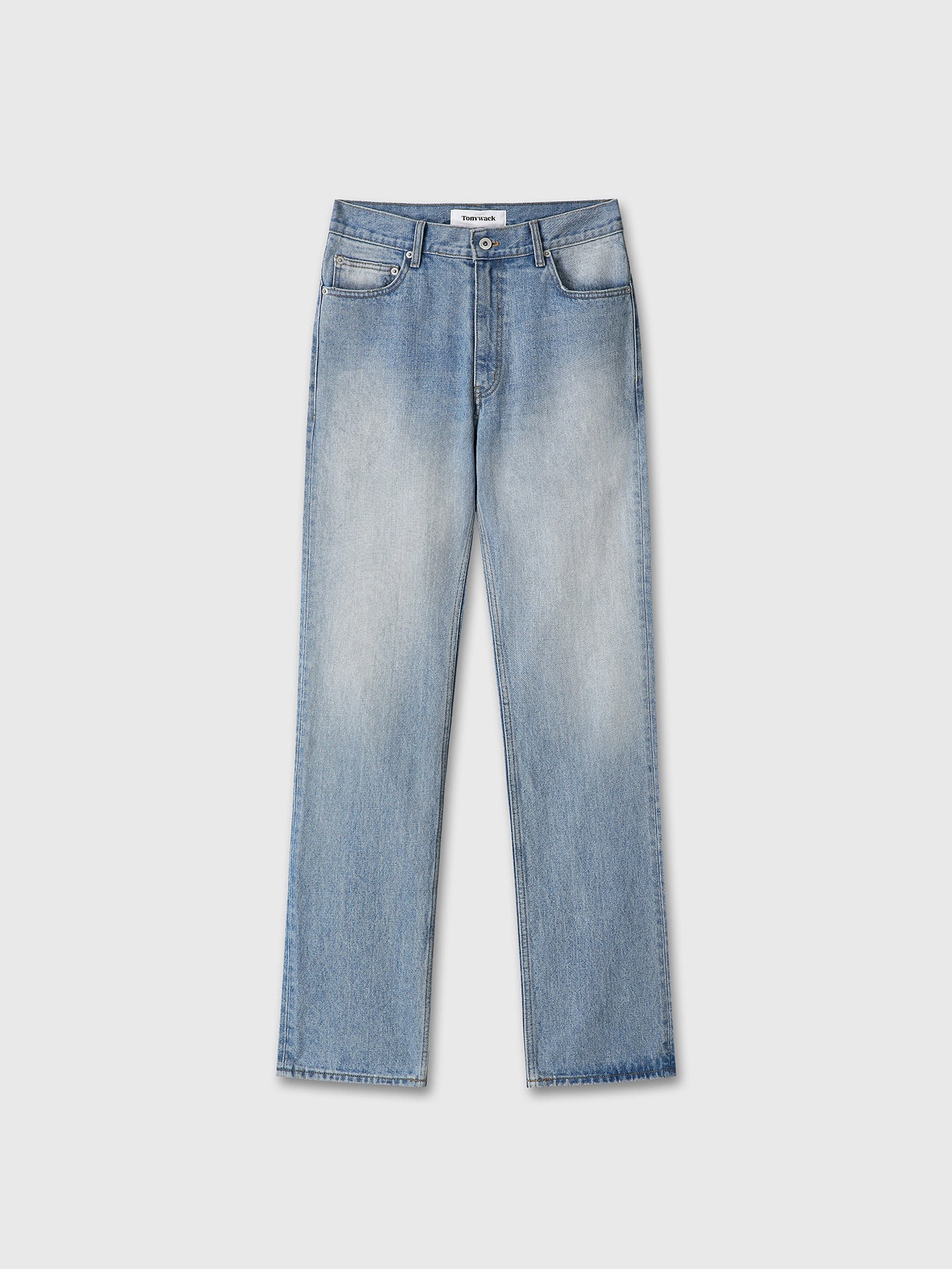 Tonywack - Slim Straight Denim Jeans (Light Blue) product image 11 | TRAB K-Fashion Australia