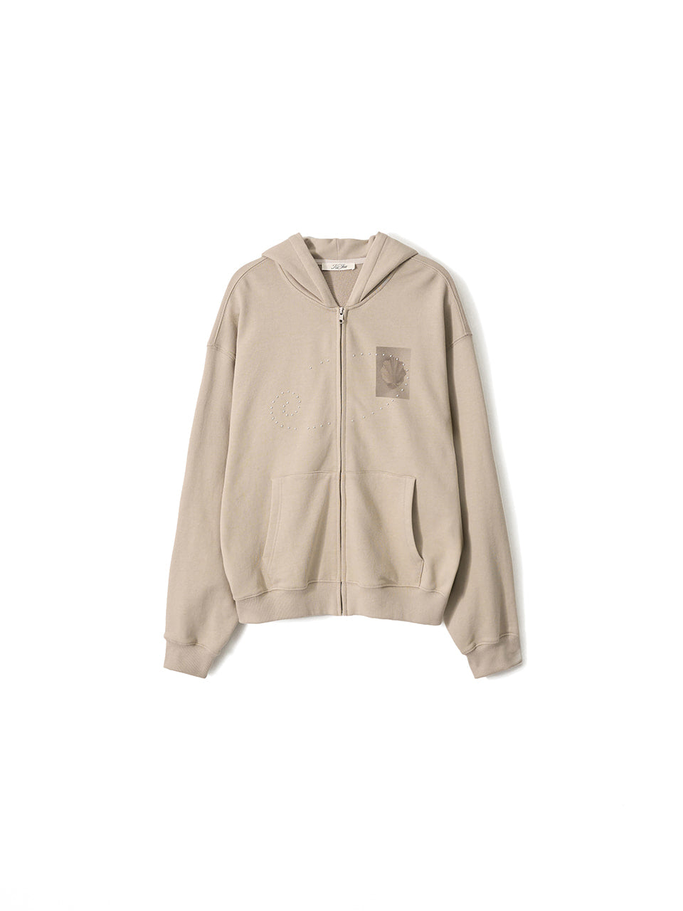 Kijun - Dusty Zip-Up Hoodie (Sand) product image 10 | TRAB K-Fashion Australia
