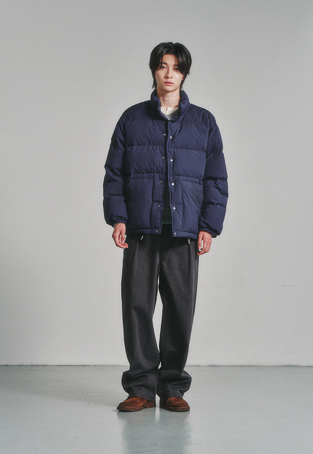 Art if acts - Logan Washed Down Jacket (Navy) product image 2 | TRAB K-Fashion Australia
