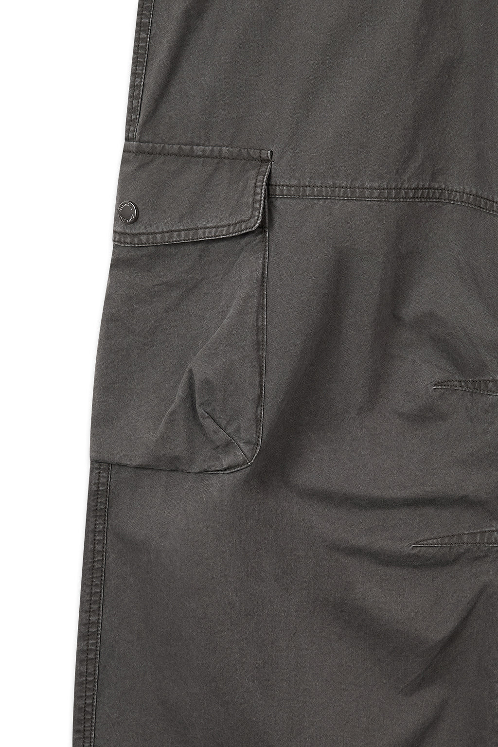 Matin Kim - Washed Wide Cargo Pants (Charcoal) product image 4 | TRAB K-Fashion Australia