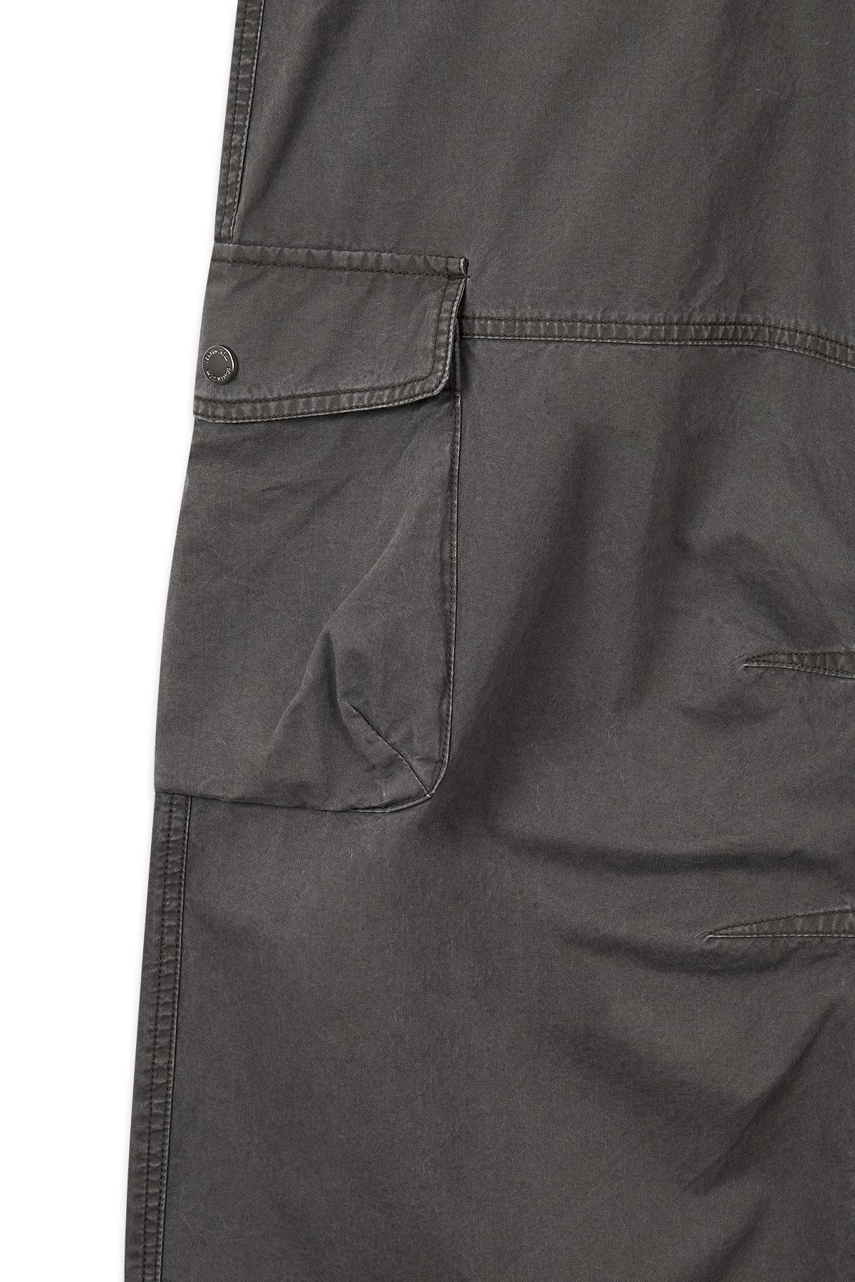 Matin Kim - Washed Wide Cargo Pants (Charcoal) product image 4 | TRAB K-Fashion Australia