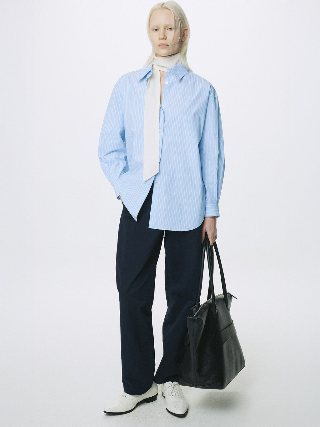 Tonywack - Striped Cotton Over Shirt (Blue) product image 8 | TRAB K-Fashion Australia