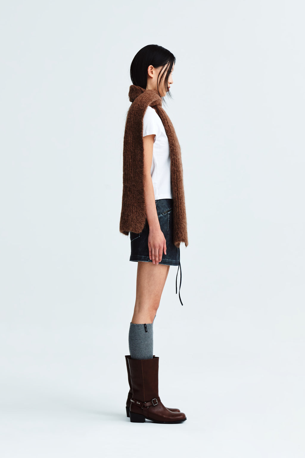 Matin Kim - Glow Printing Crop Top (White) product image 7 | TRAB K-Fashion Australia