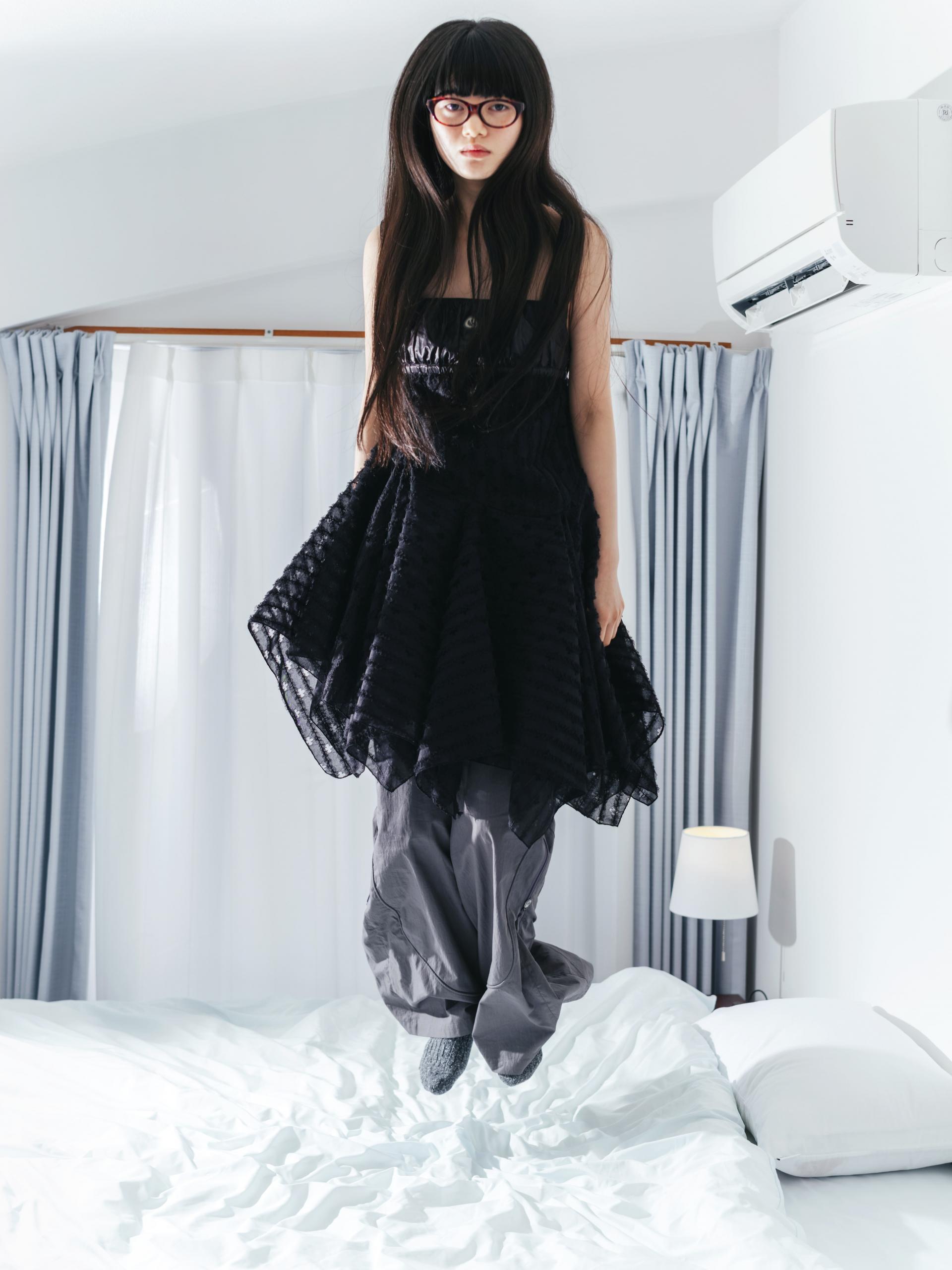 Coyseio - Square Neck Lace Dress (Black) product image 5 | TRAB K-Fashion Australia