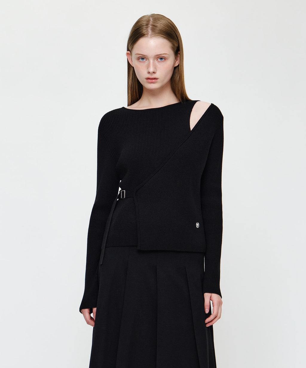 Marithe & Francois Girbaud - Wrap Knit (Black) product image 1 | TRAB K-Fashion Australia