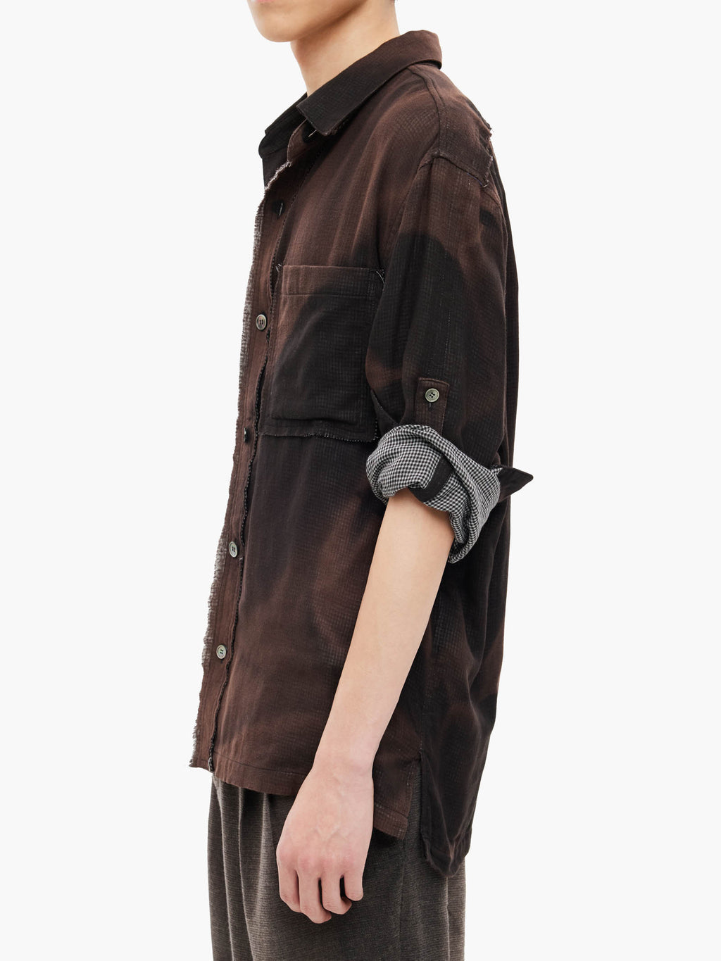 Jiyong Kim - Sun-Bleached Strap Detailed Shirt (Black) product image 8 | TRAB K-Fashion Australia